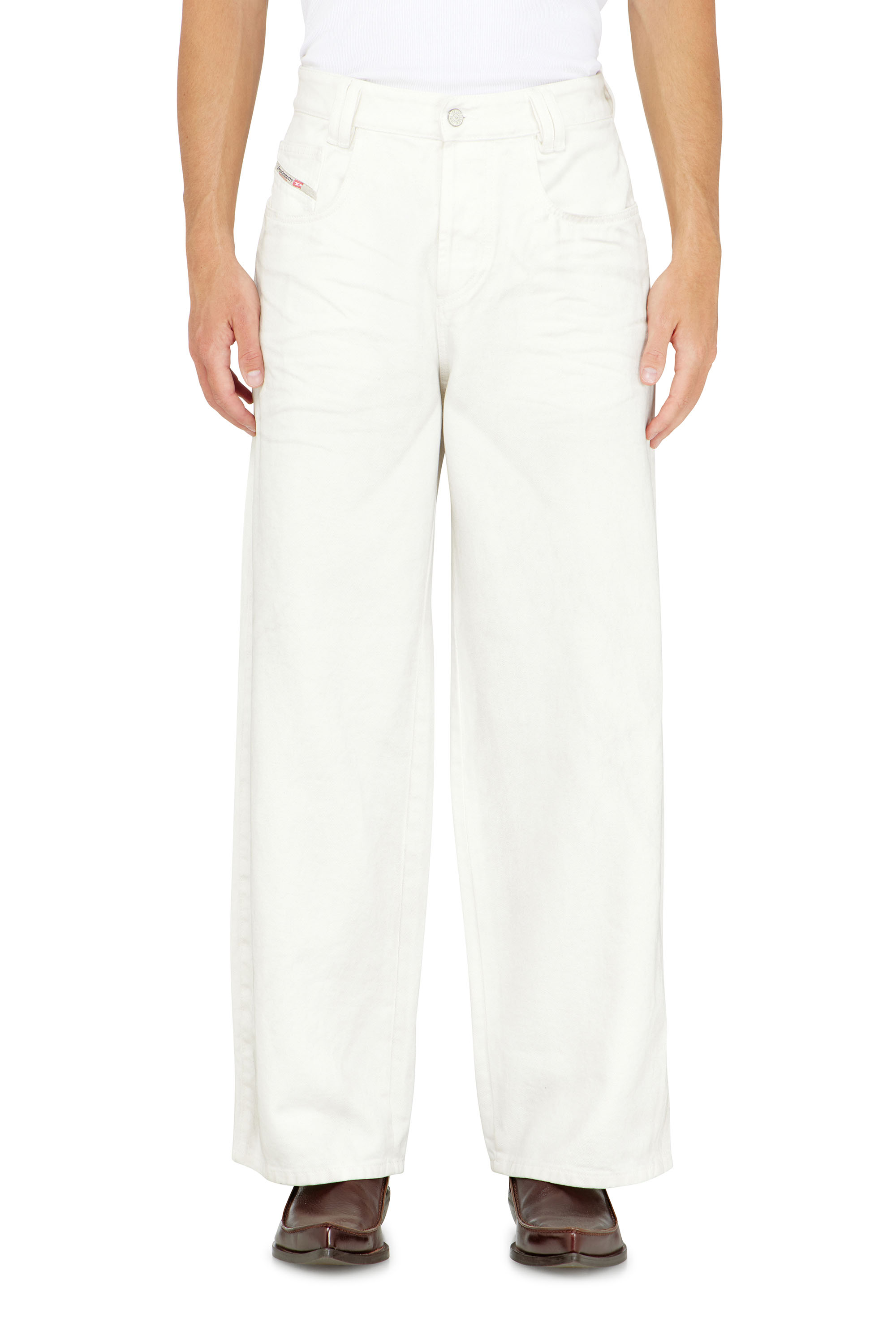 Diesel - Unisex's Relaxed Jeans 1982 D-Hakou 007GG, White - 1