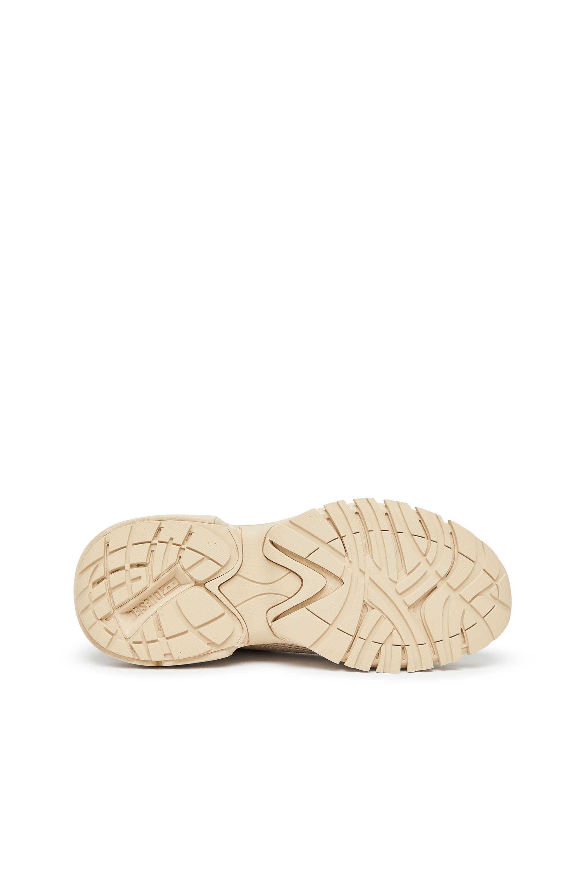 S-PRO-V-DENSE LOW W, Beige Diesel - S-PRO-V-DENSE LOW W, Woman's S-Pro-V-Dense-Metallic mesh sneakers with Oval D logo in Beige - 5