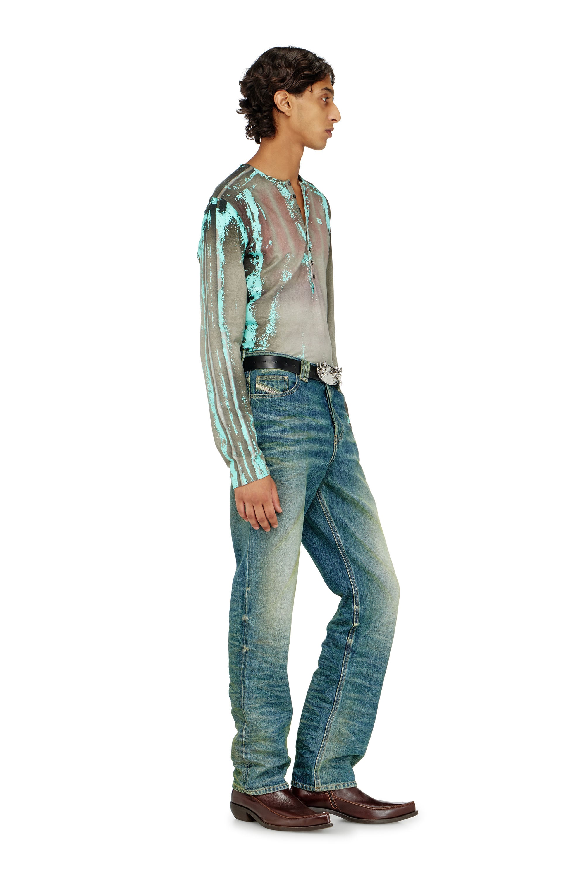 Diesel - Man's Regular Jeans 1991 D-Voeed 007FV, Medium blue - 4