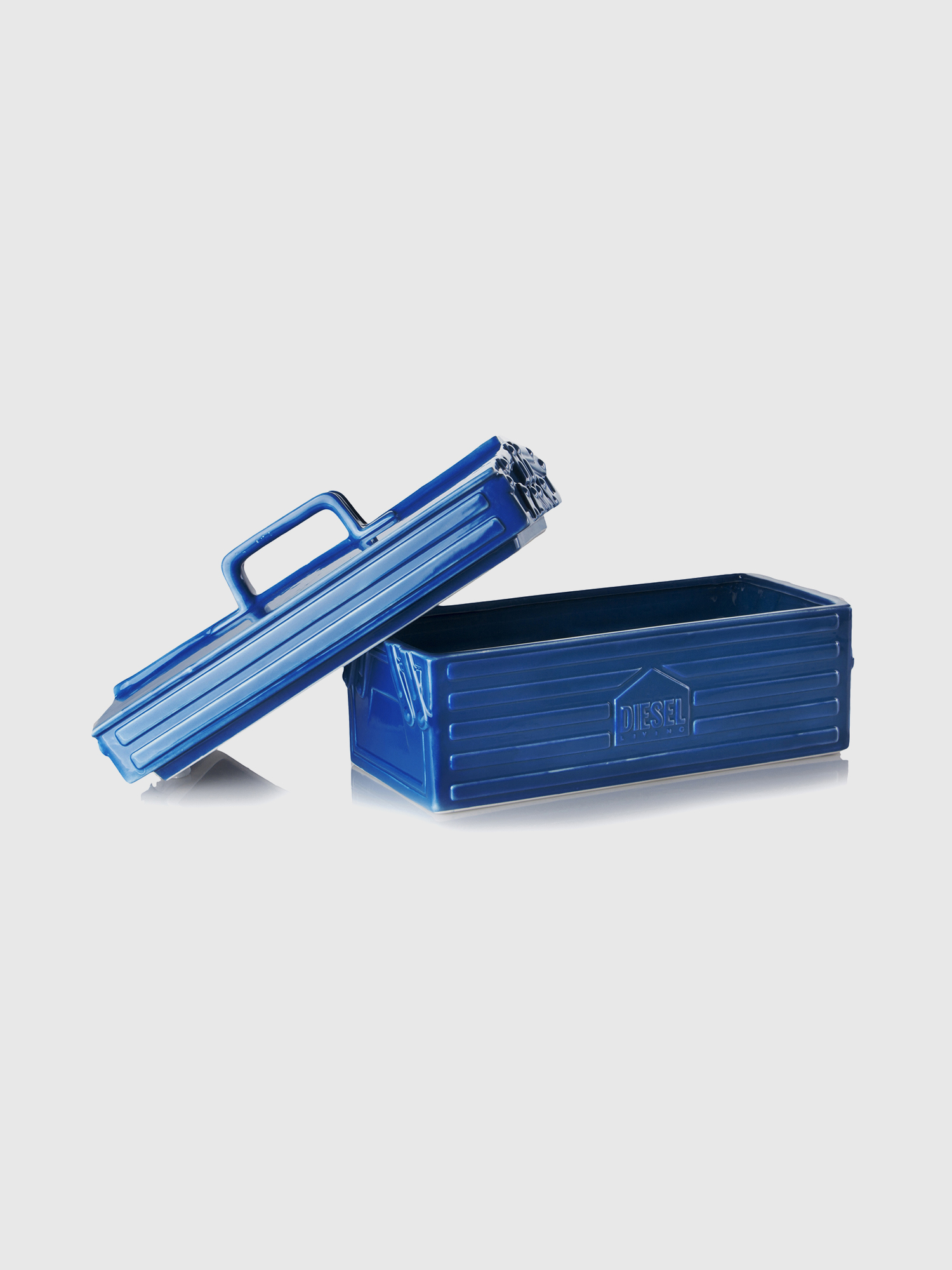 Diesel - 11056 WORK IS OVER, Unisex's Blue porcelain tool box in Blue - 4