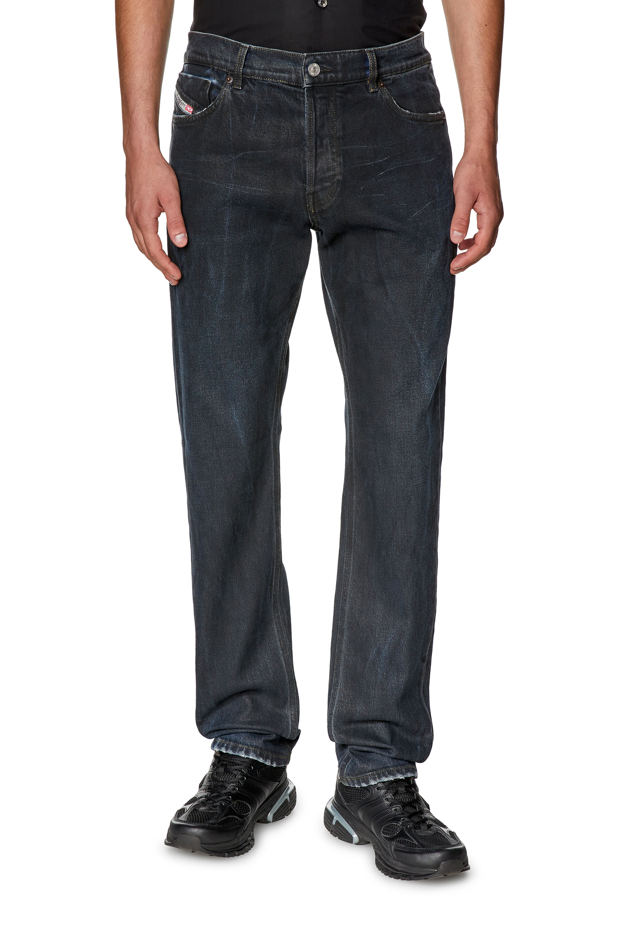 Diesel - Straight Jeans 1995 D-Sark 0HJAU, Black/Dark grey - Image 1