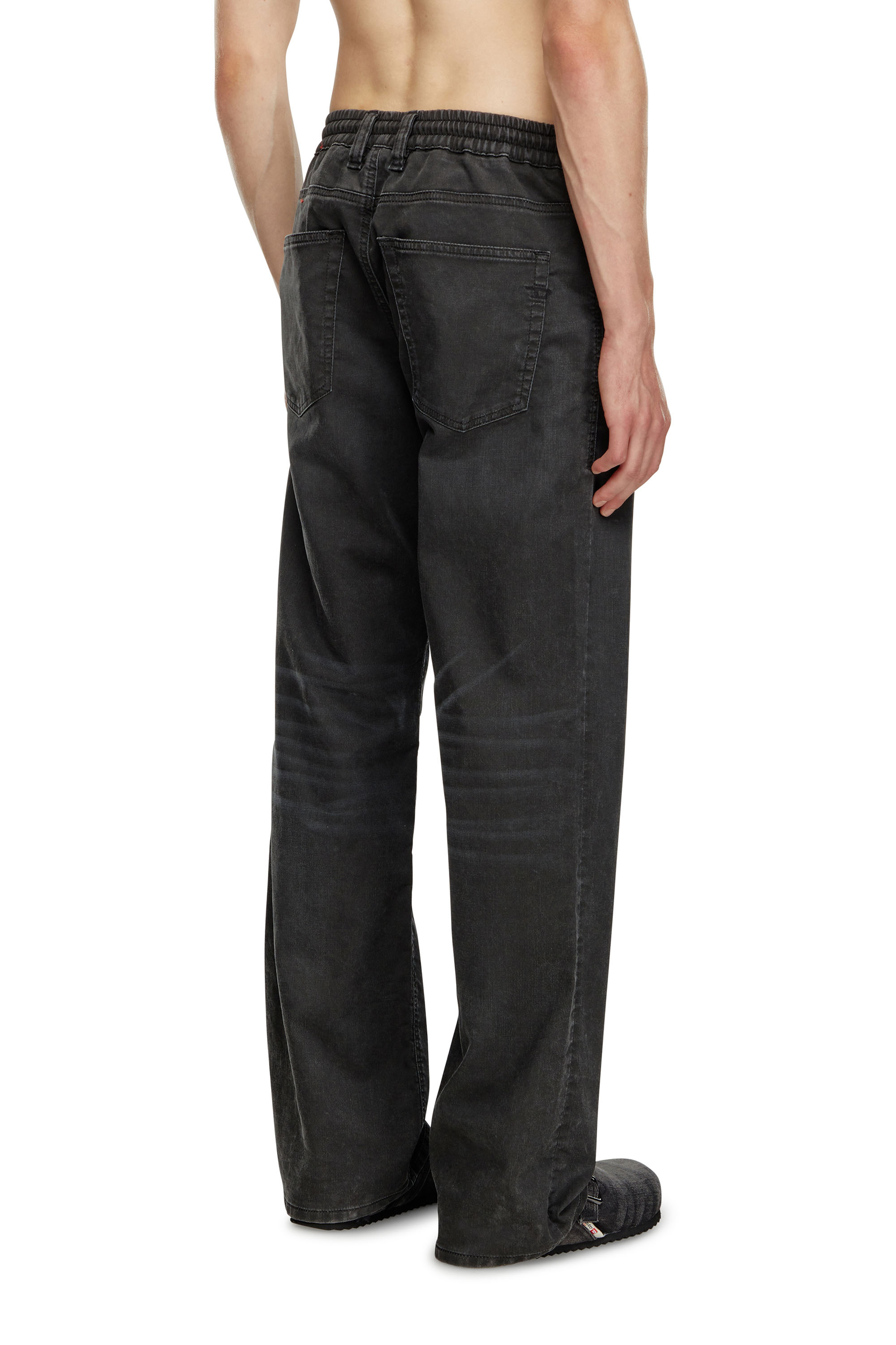 Diesel - Man Straight 2080 D-Reel Joggjeans® 09J75, Black/Dark grey - Image 4