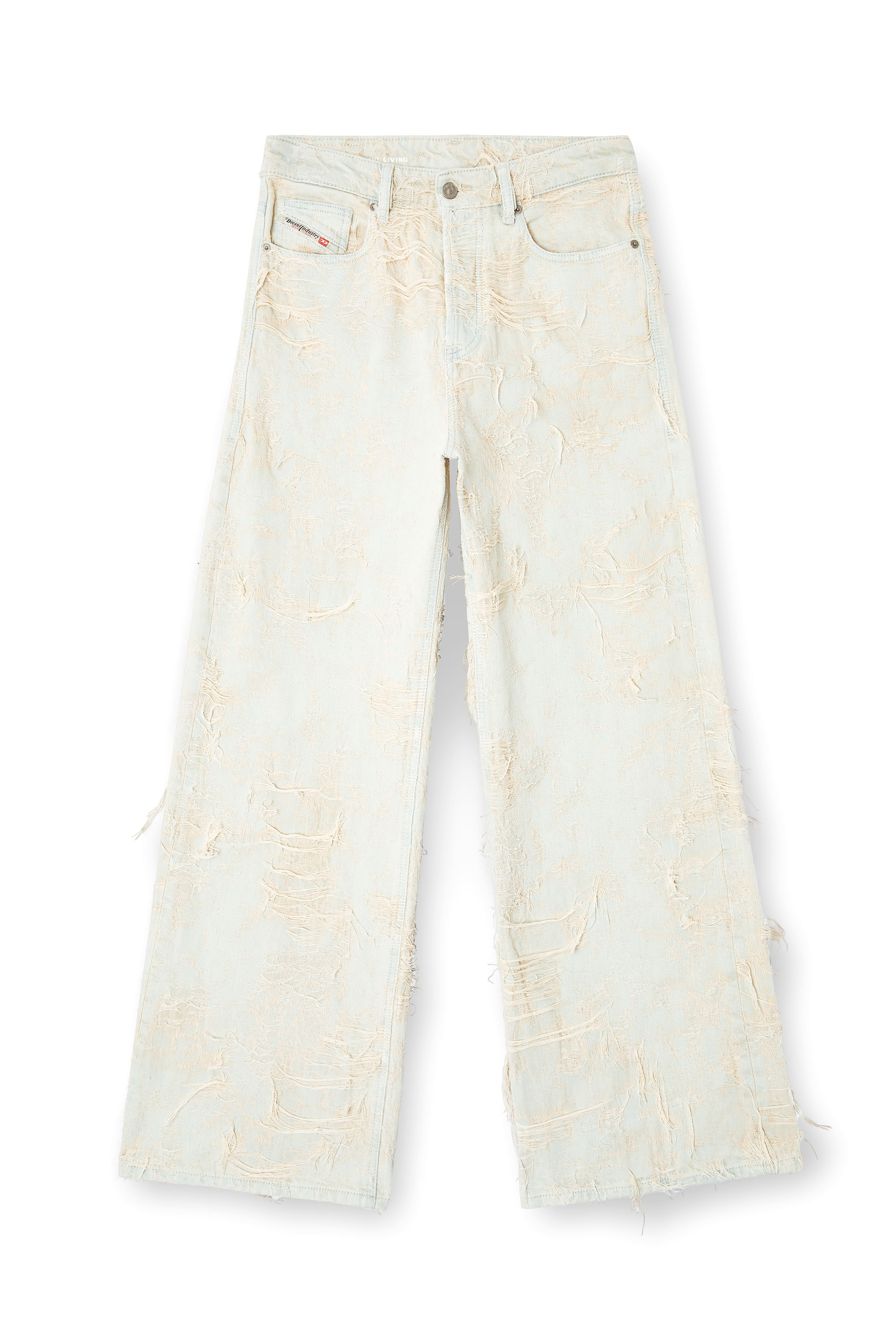 Diesel - Woman's Relaxed Jeans 1996 D-Sire 09M40, White - 2