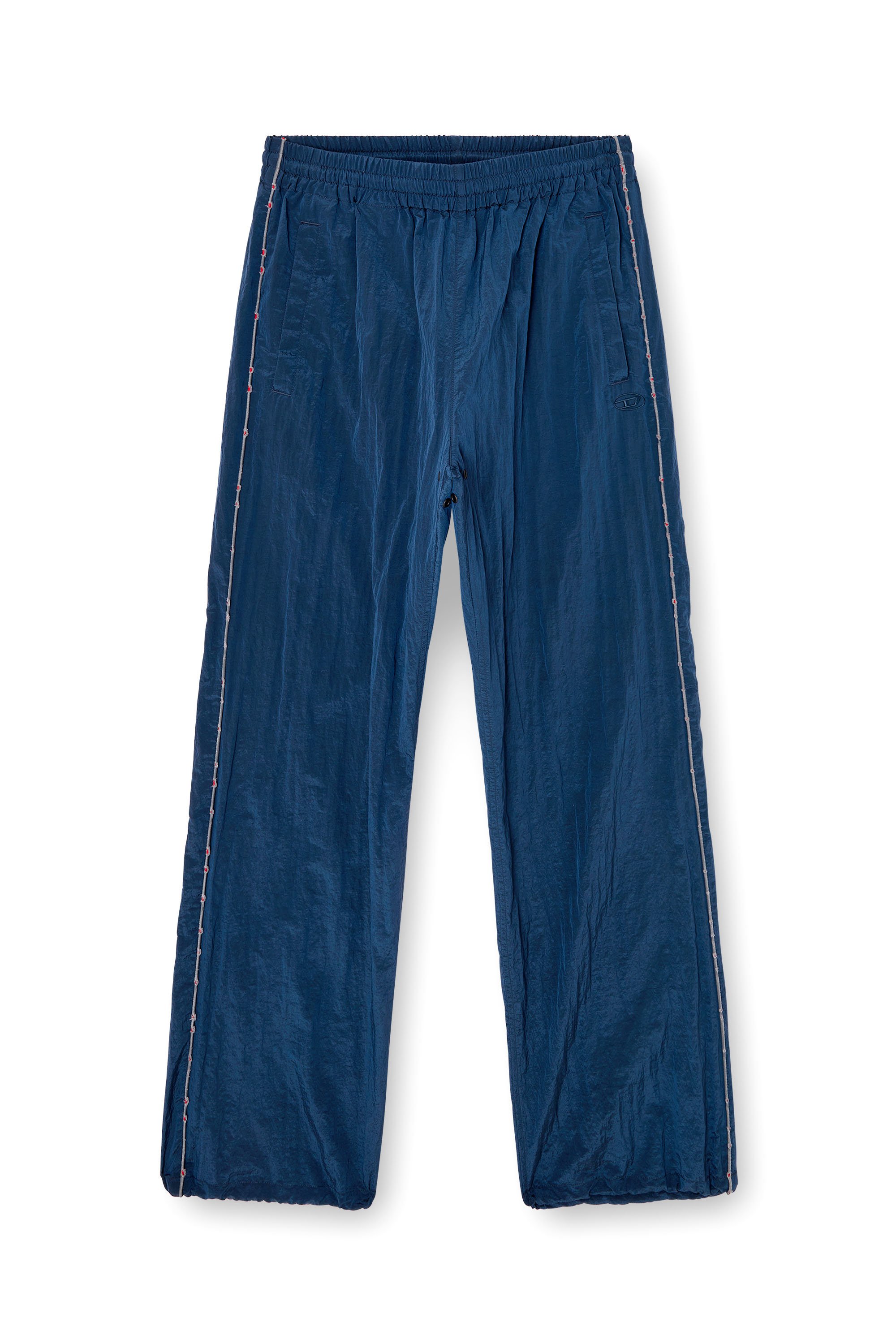 Diesel - P-ANTHEIT, Man's Track pants with distressed piping in Blue - 3