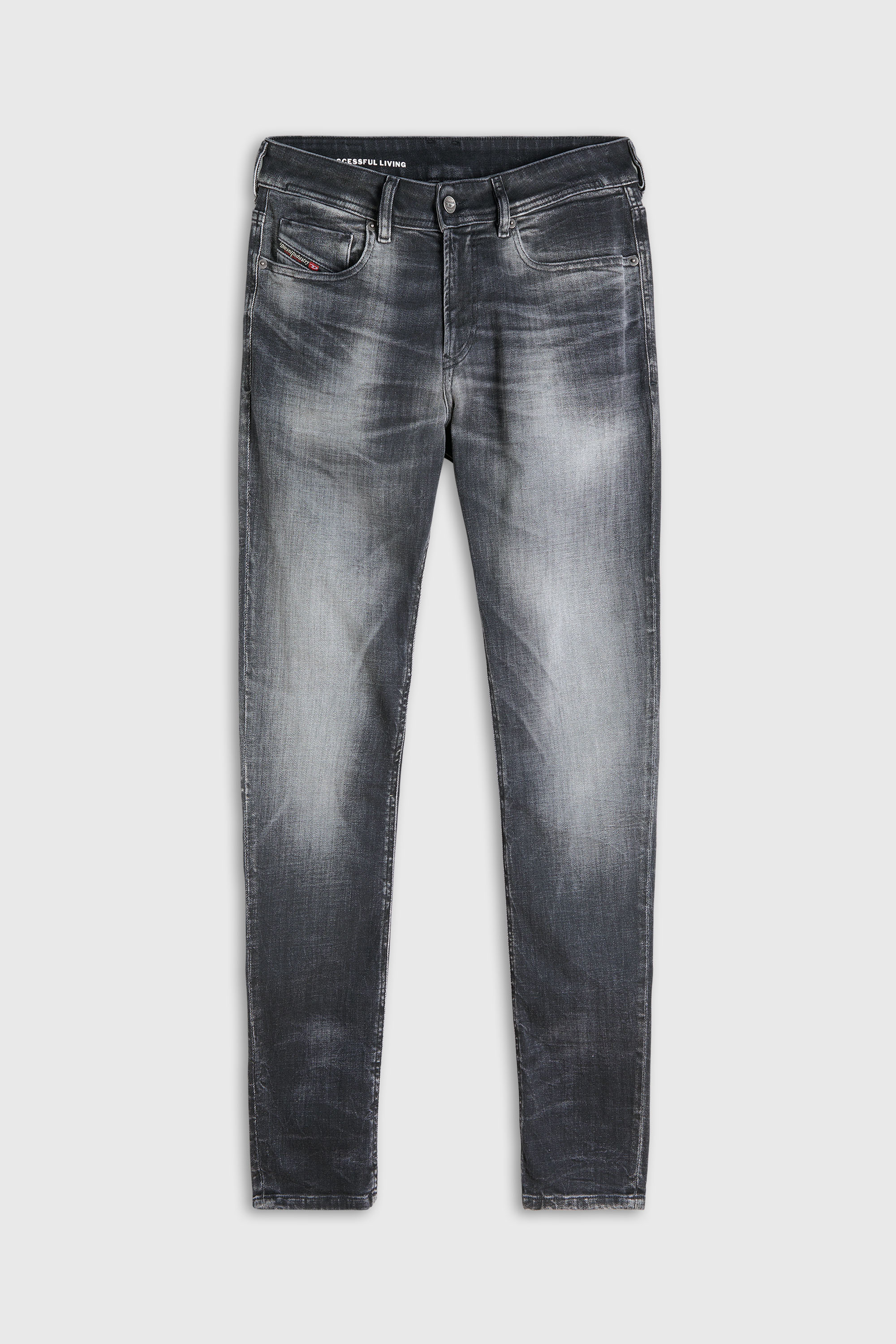Diesel - Man's Skinny Jeans 1979 Sleenker 09R08, Black/Dark grey - 6