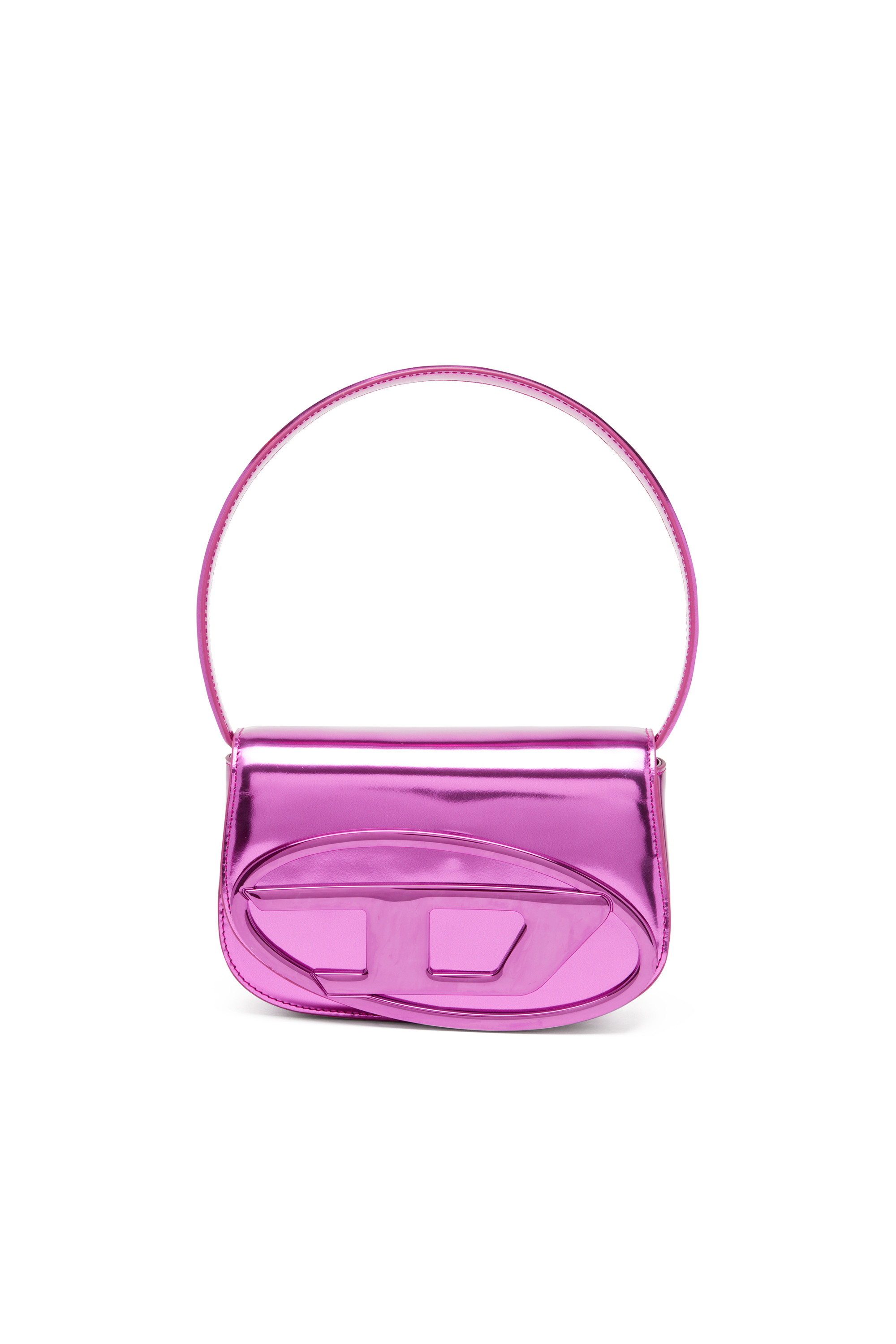 Diesel - 1DR, Woman's 1DR-Iconic shoulder bag in mirrored leather in Hot pink - 2