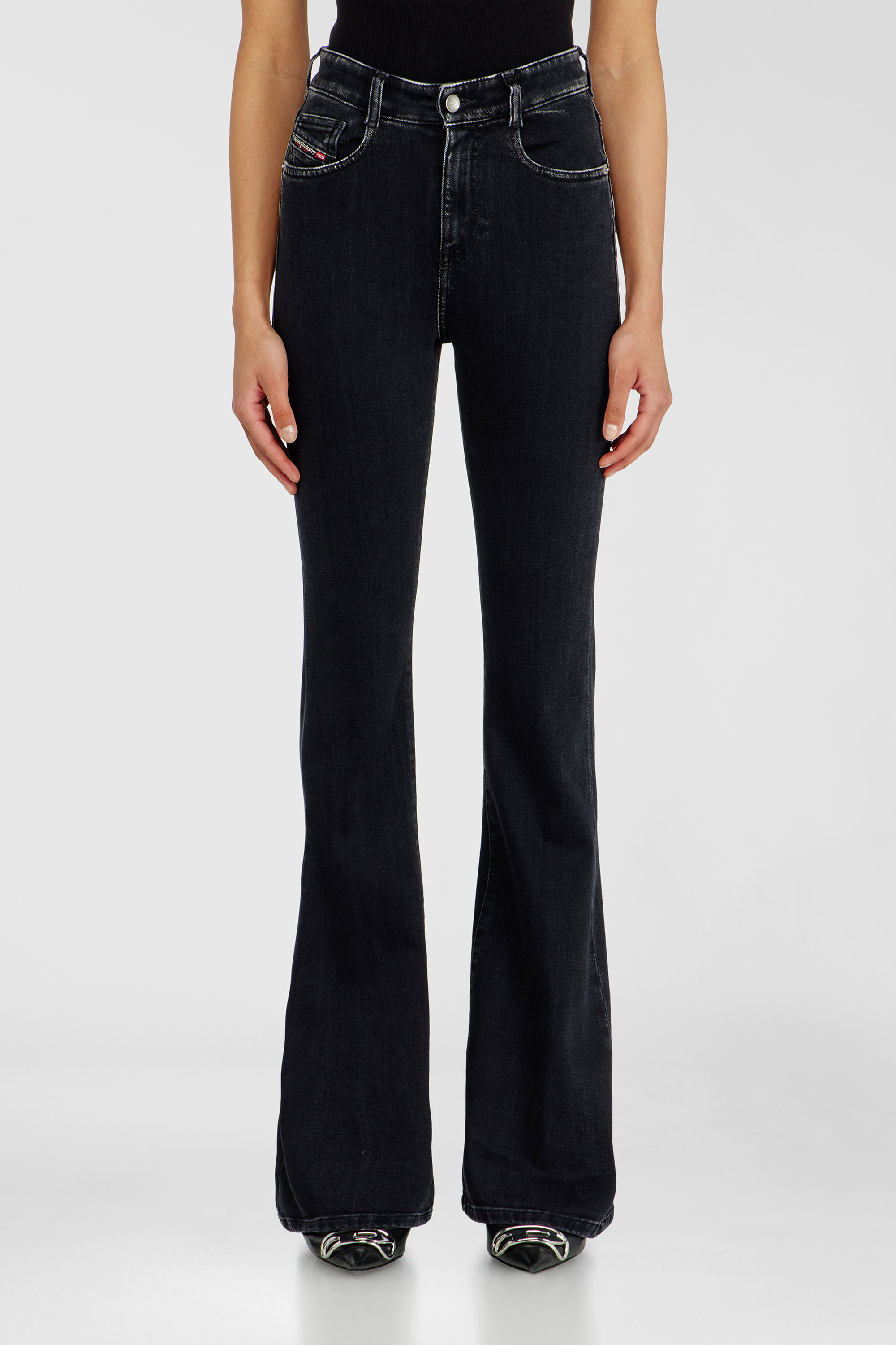 Diesel - Woman's Bootcut Jeans 1973 D-Partt 09P75, Black/Dark grey - 4