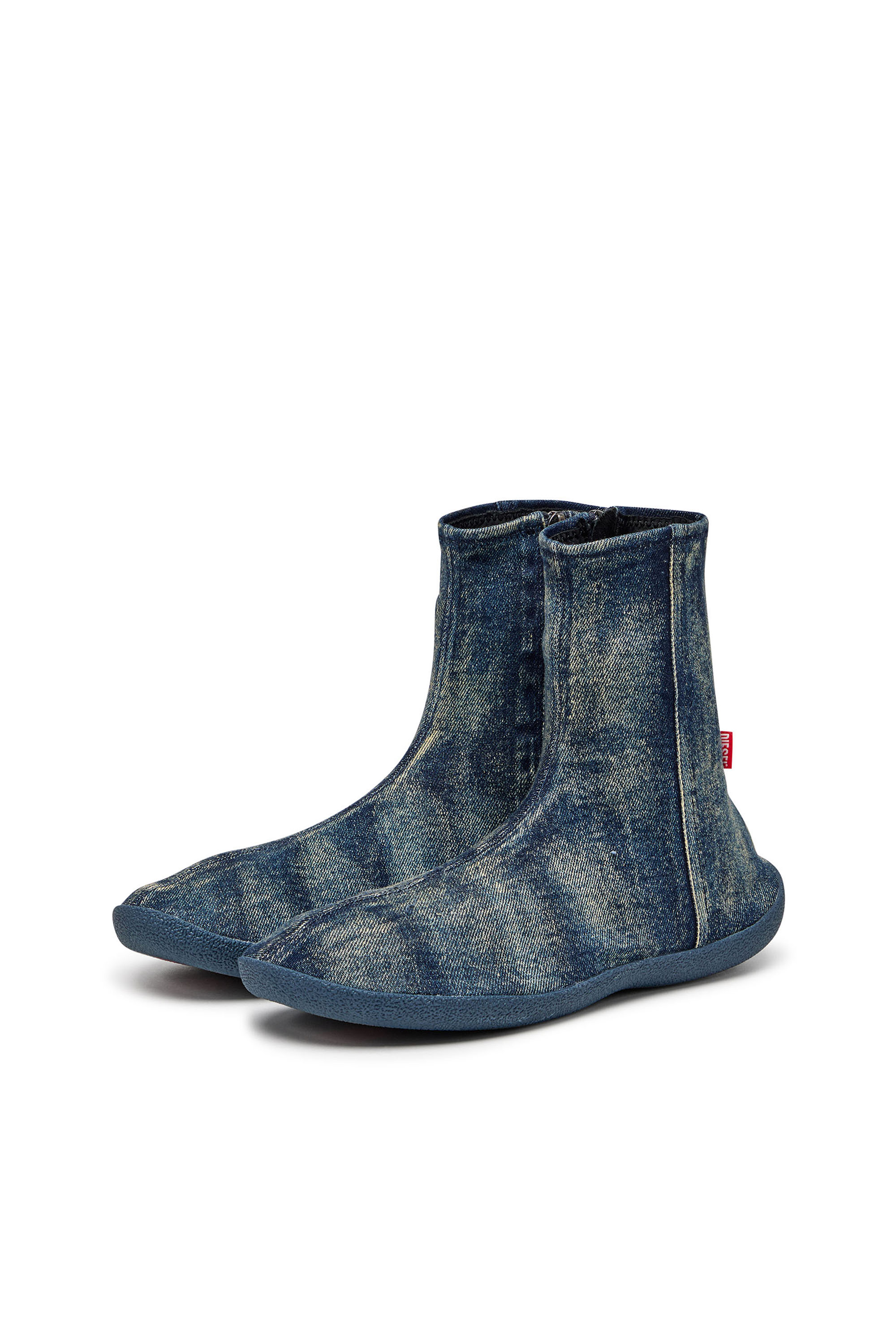 Diesel - D-SHOCK BT, Man's Socks boots in solarised denim in Blue - 8