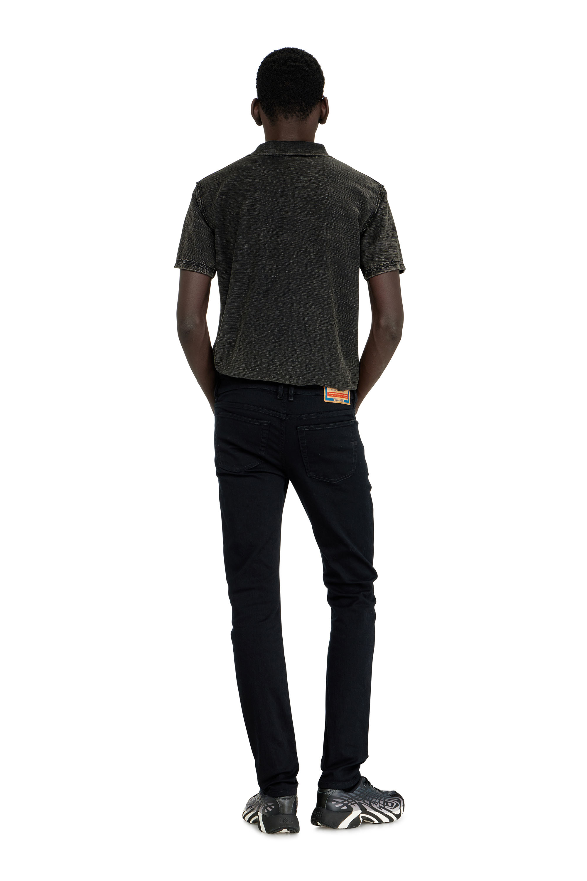 Diesel - Man's Skinny Jeans 1979 Sleenker 09C51, Black/Dark grey - 4