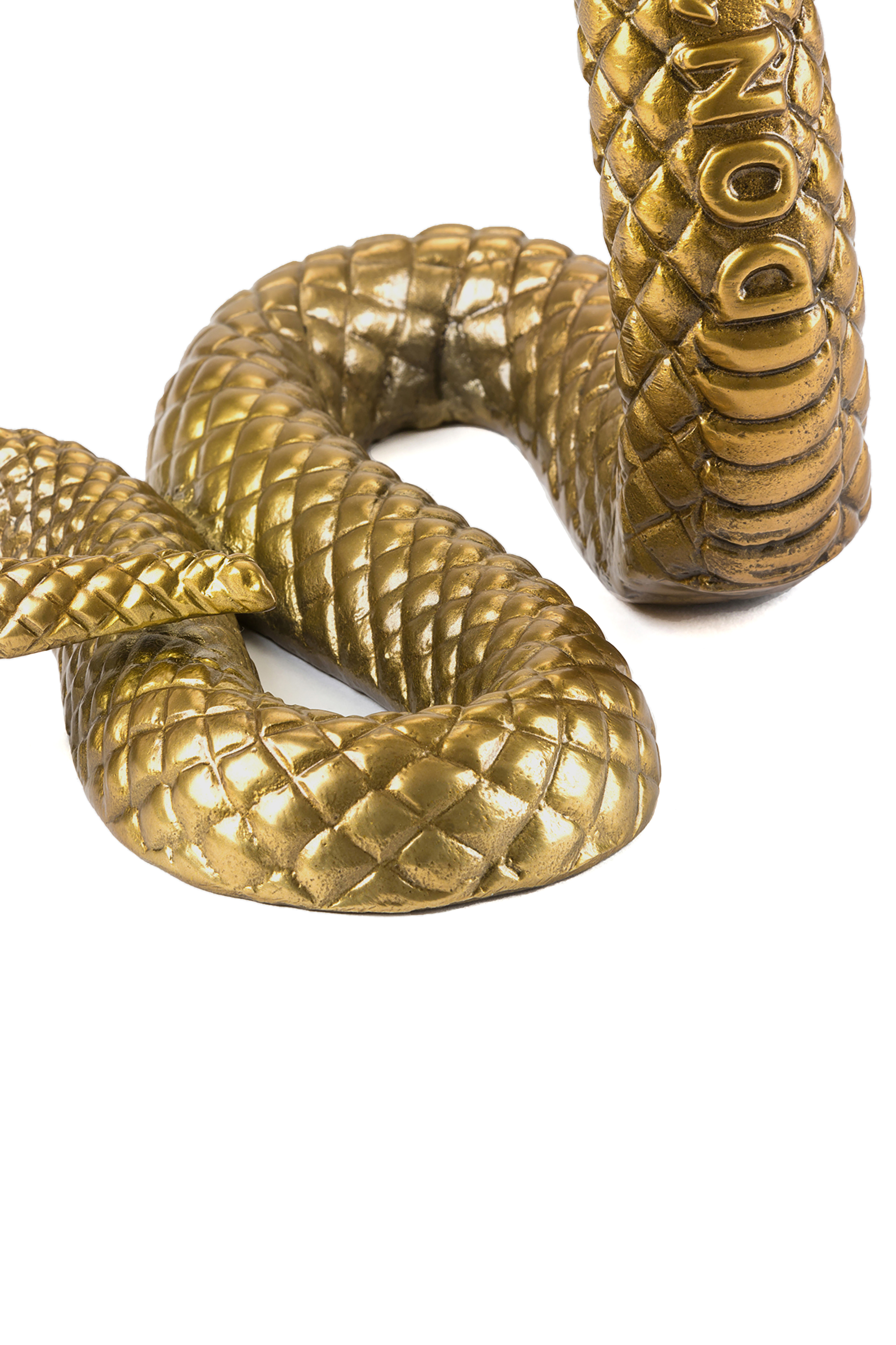 Diesel - 10893 Wunderkammer, Unisex's "Don't Step On Me" Wunderkammer Snake in Gold - 4