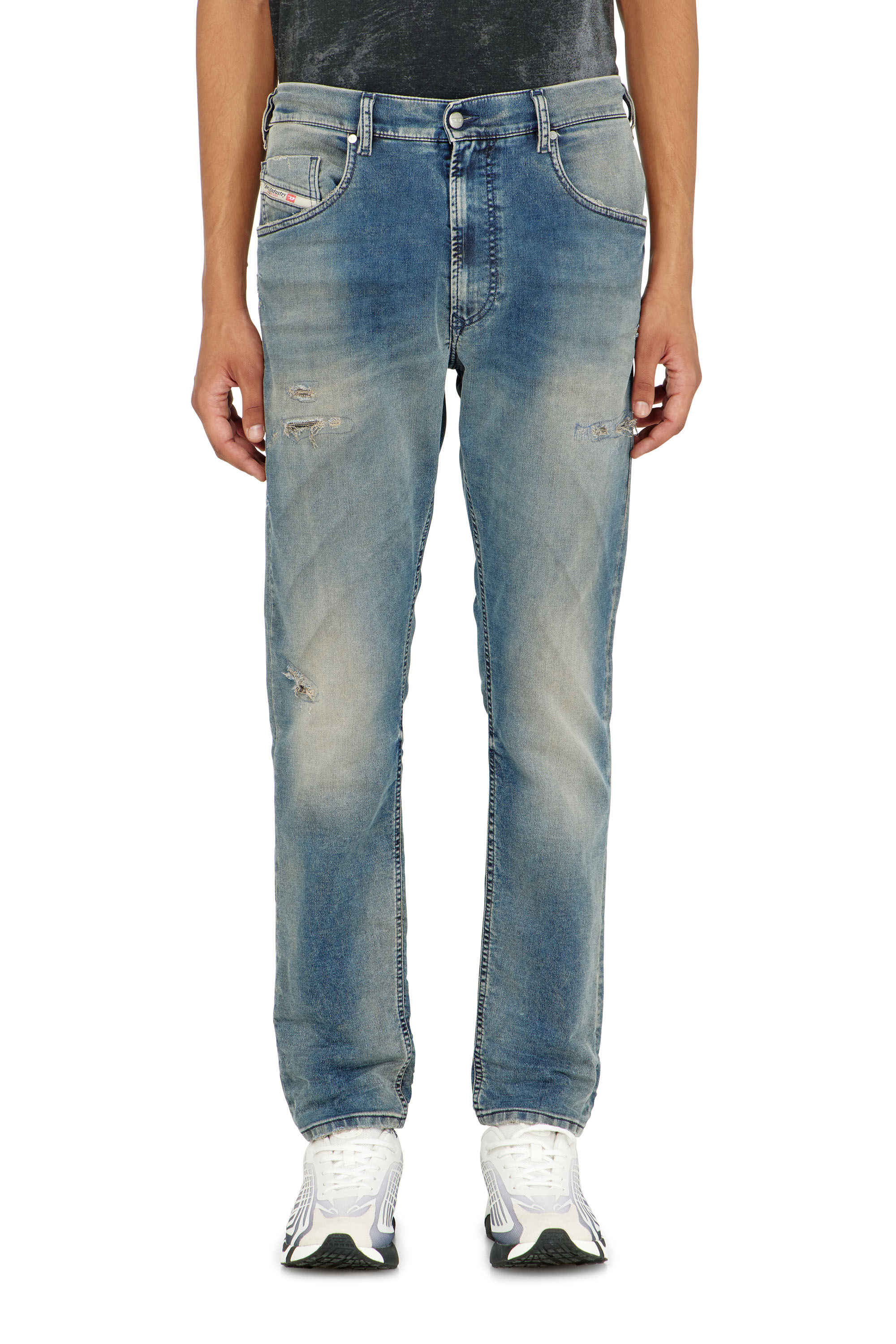Diesel - Man's Regular 2032 D-Krooley-BW Joggjeans&reg; 068WY, Medium blue - 2