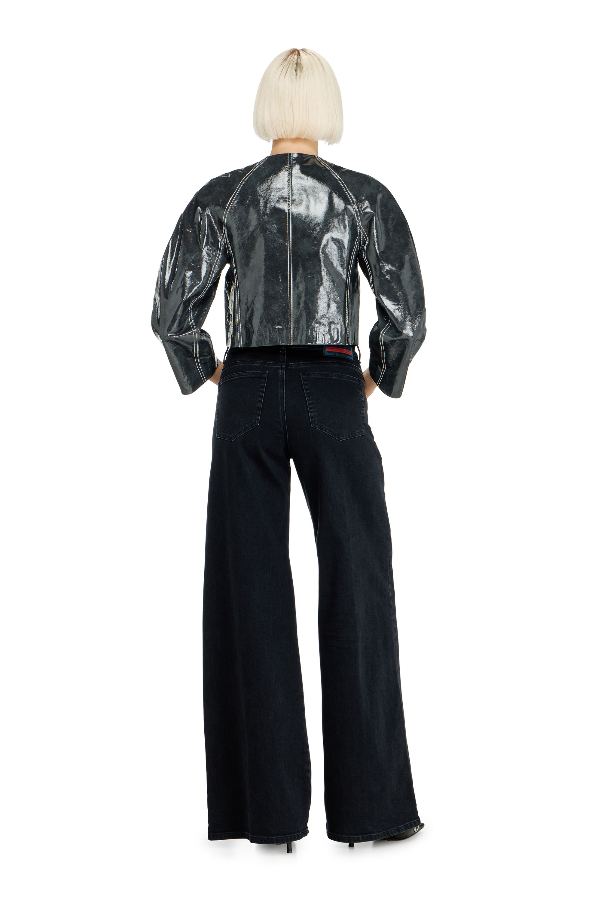 Diesel - Woman's Flare Jeans 1978 D-Akemi 09N89, Black/Dark grey - 3