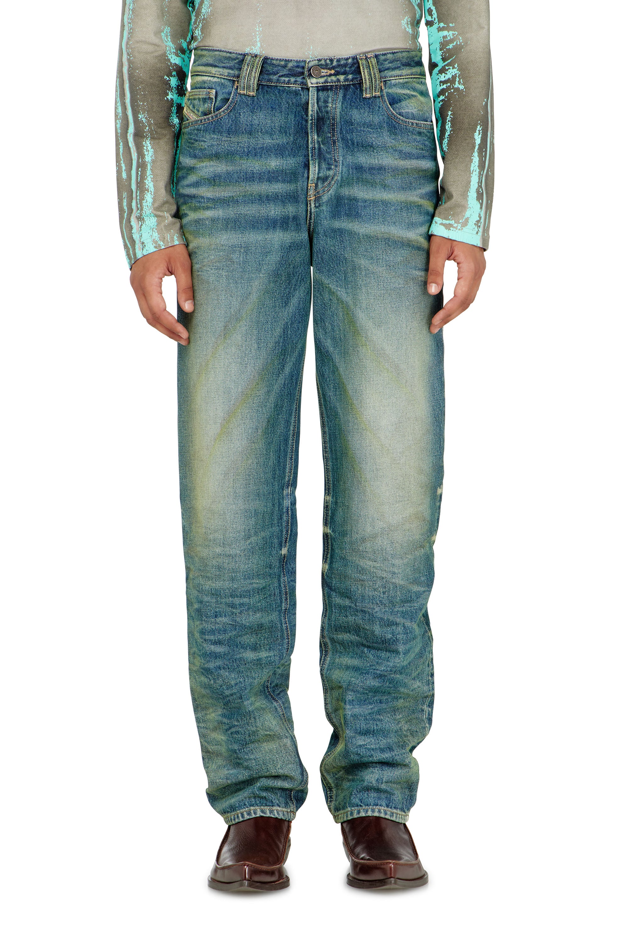 Diesel - Man's Regular Jeans 1991 D-Voeed 007FV, Medium blue - 1