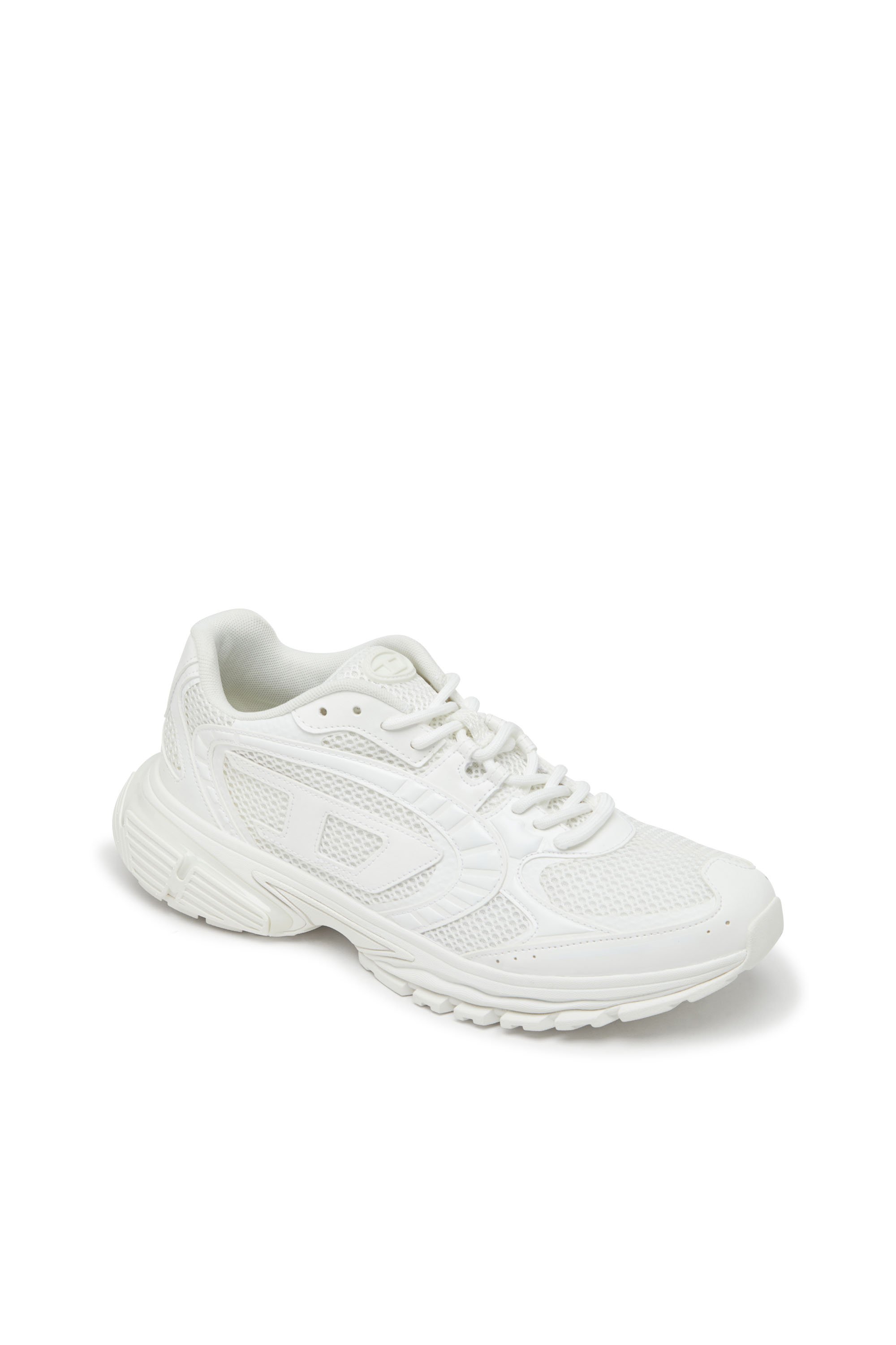 Diesel - S-PRO-V-DENSE LOW W, Woman's S-Pro-V-Dense-Monochrome mesh sneakers with Oval D logo in White - 6