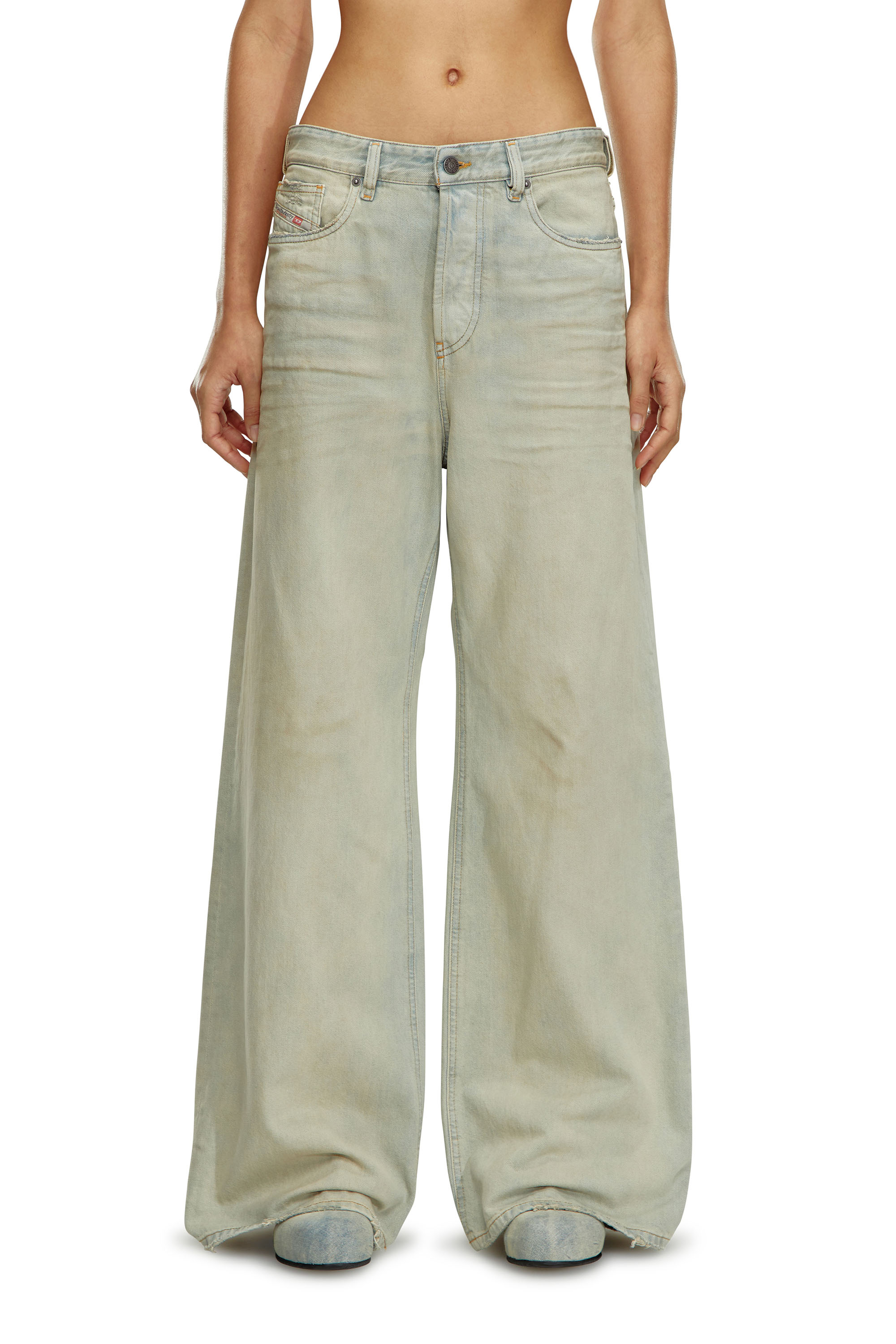 Diesel - Woman's Relaxed Jeans 1996 D-Sire 09H60, Light Blue - 3