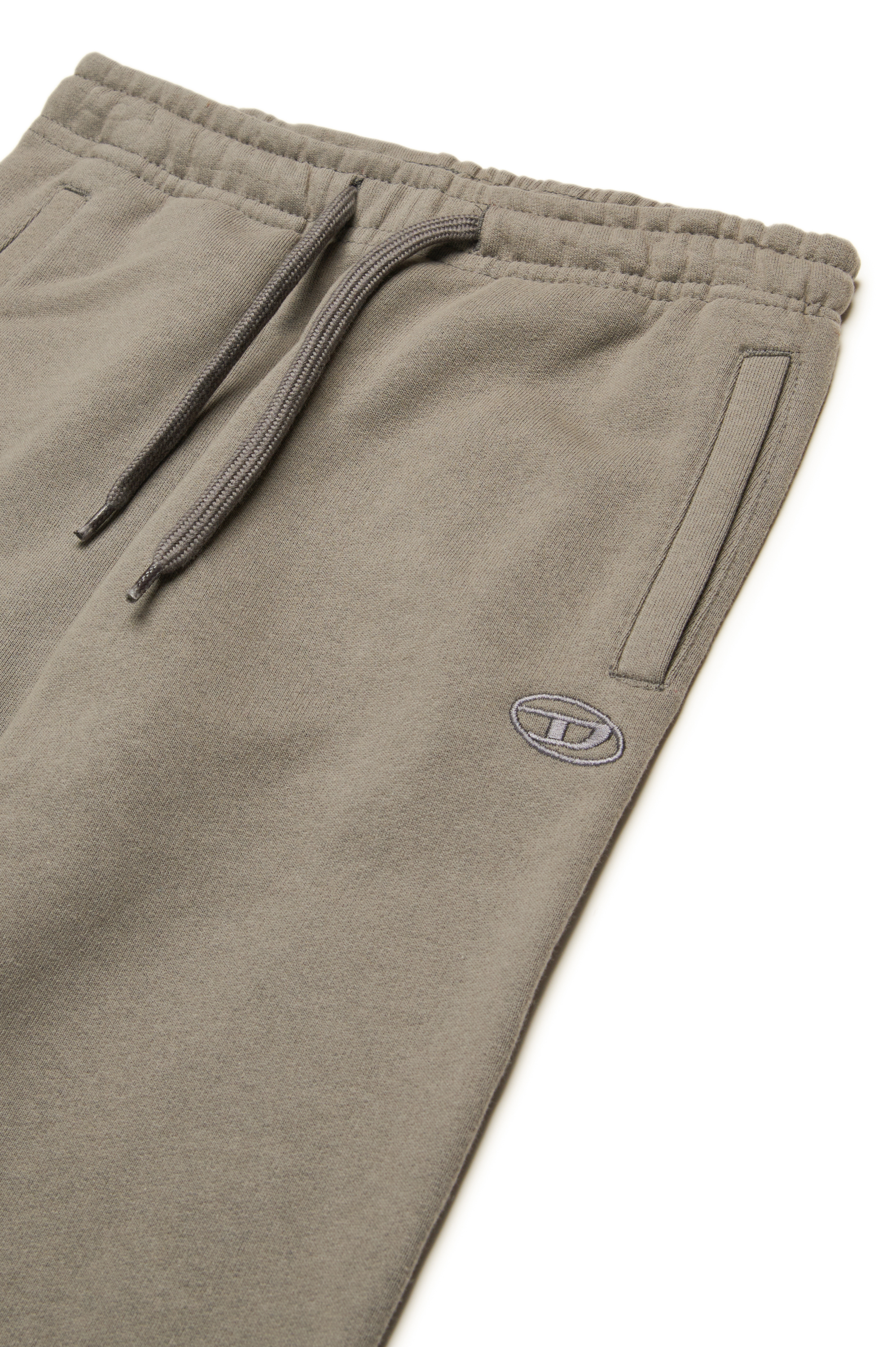 Diesel - PMARKYMEGOVALD, Man's Sweatpants with mega Oval D embroidery in Grey - 3