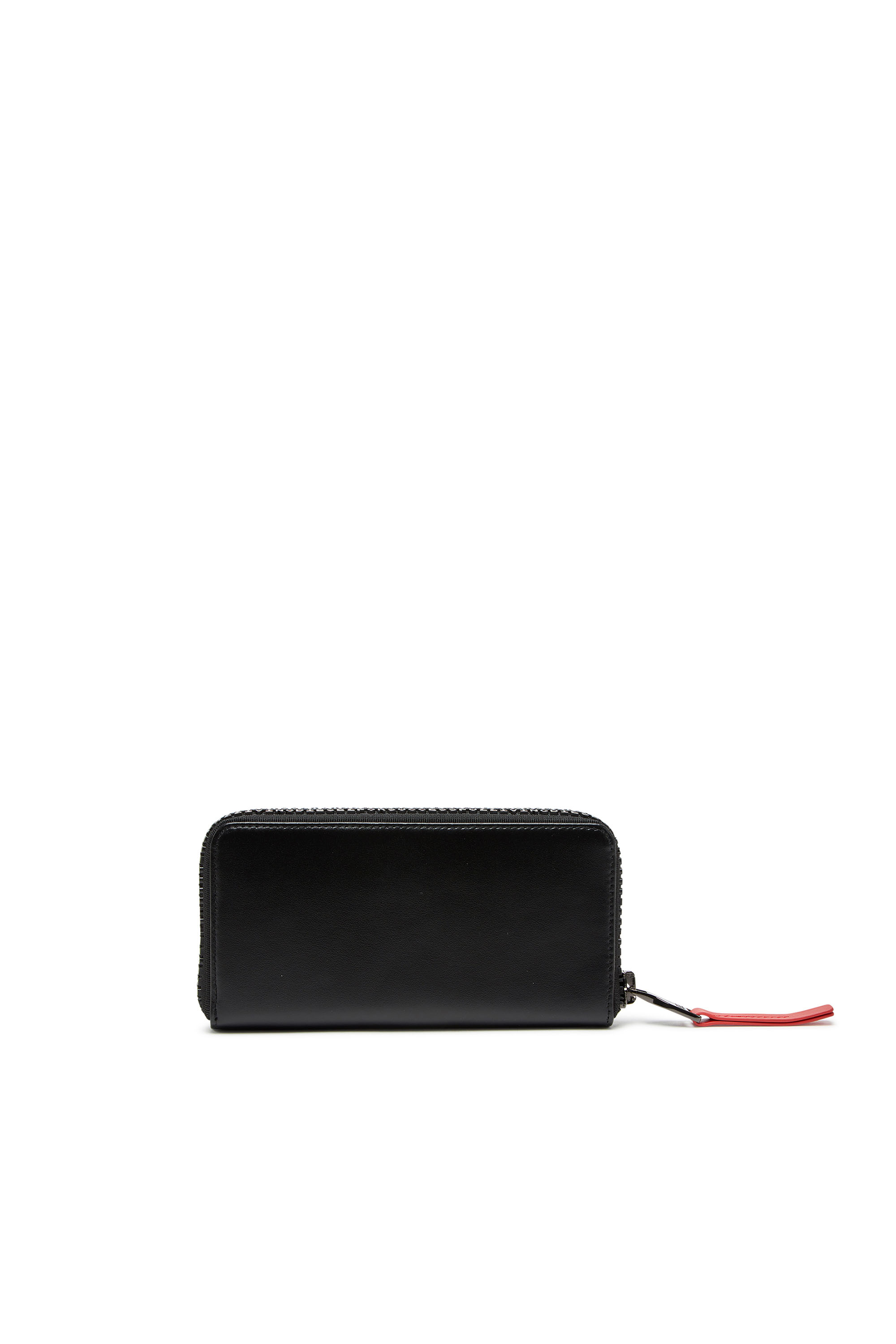ZIP-D CONTINETAL L, Black Diesel - ZIP-D CONTINETAL L, Man's Long leather wallet with logo zip in Black - 2