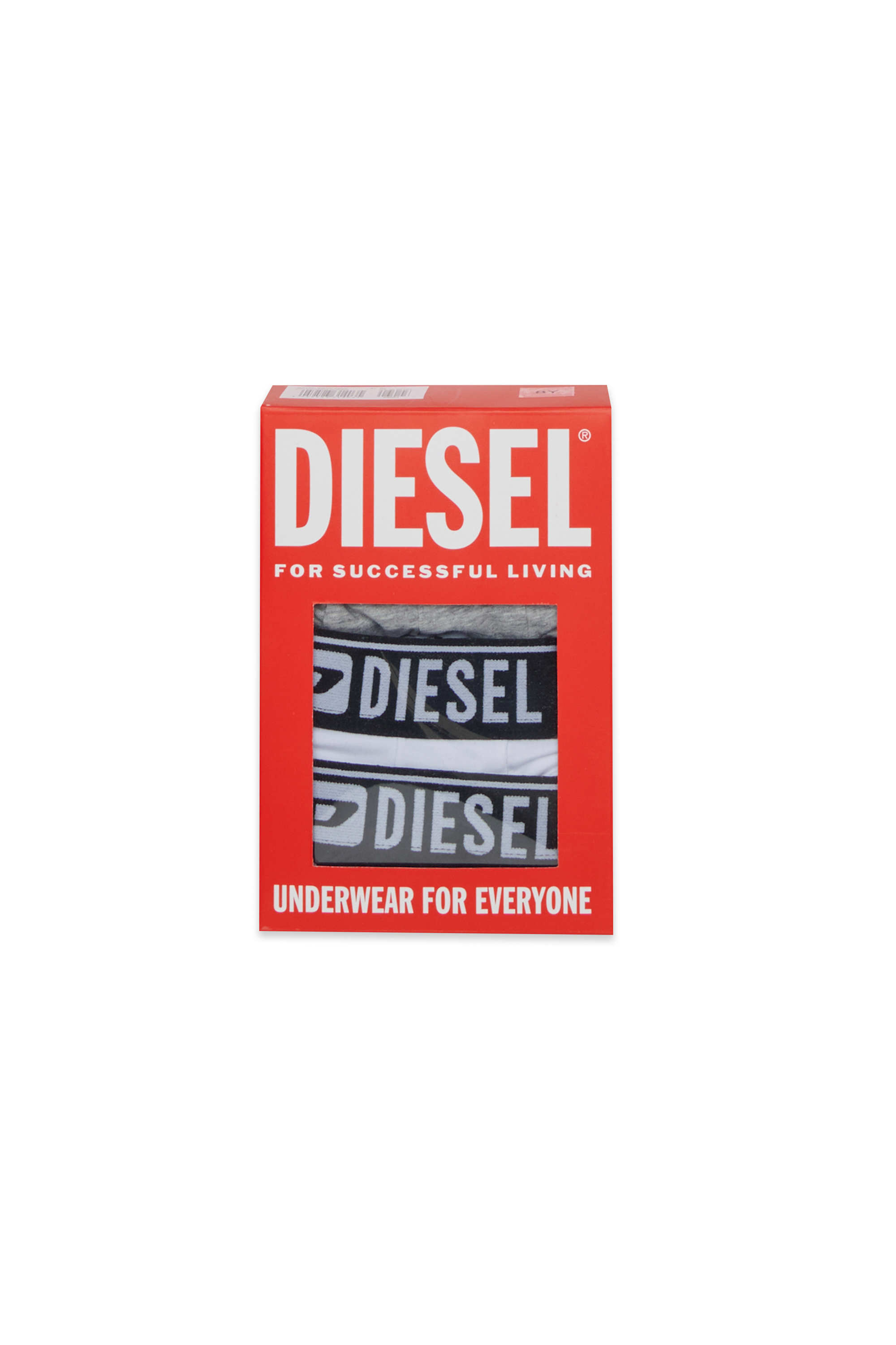 Diesel - UM-UGINTRIPACK-DD, Man's 3-pack boxer briefs in stretch cotton in Black/Grey - 3