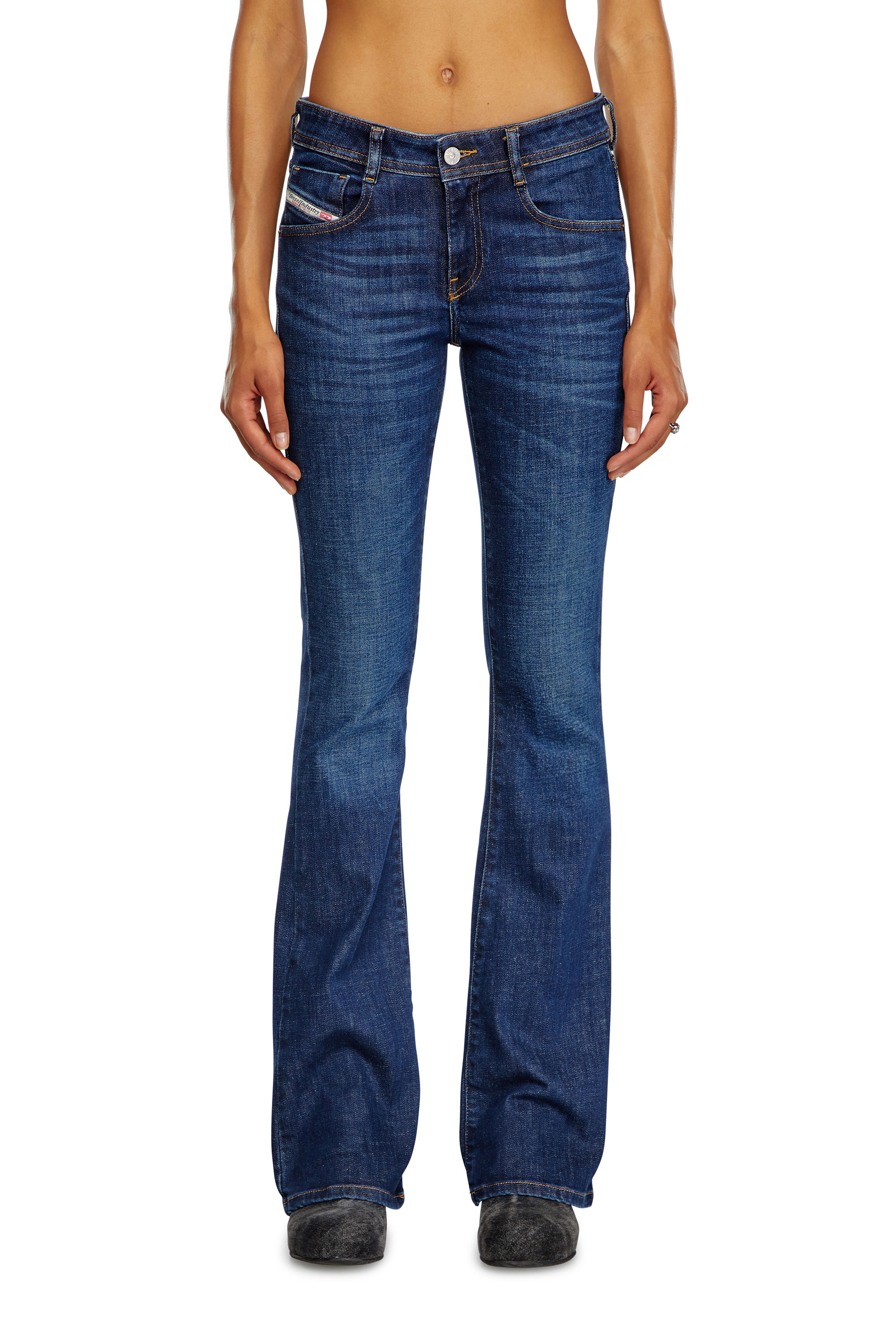 Bootcut and Flare Jeans 1969 D-Ebbey 09B90, Dark Blue - Jeans
