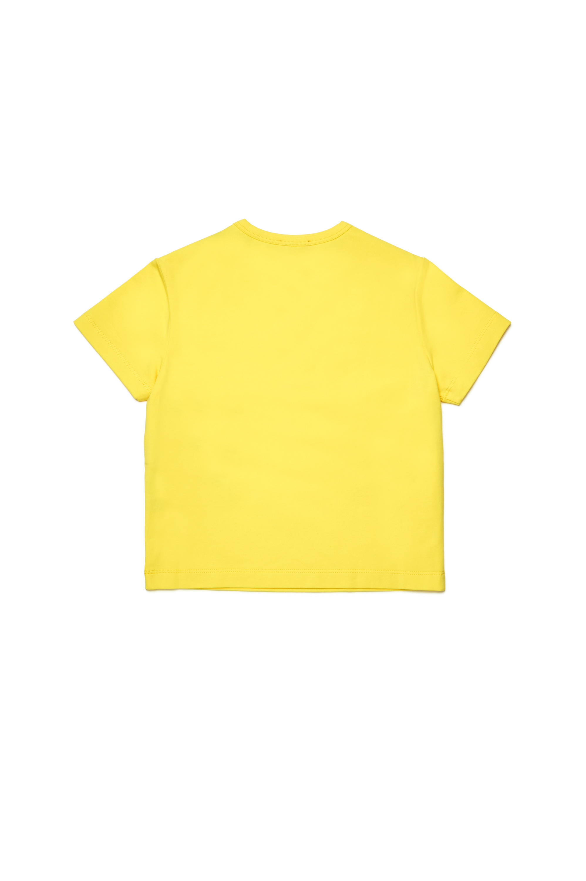 Diesel - TANGIEX, Woman's T-shirt with tonal Oval D embroidery in Yellow - 2