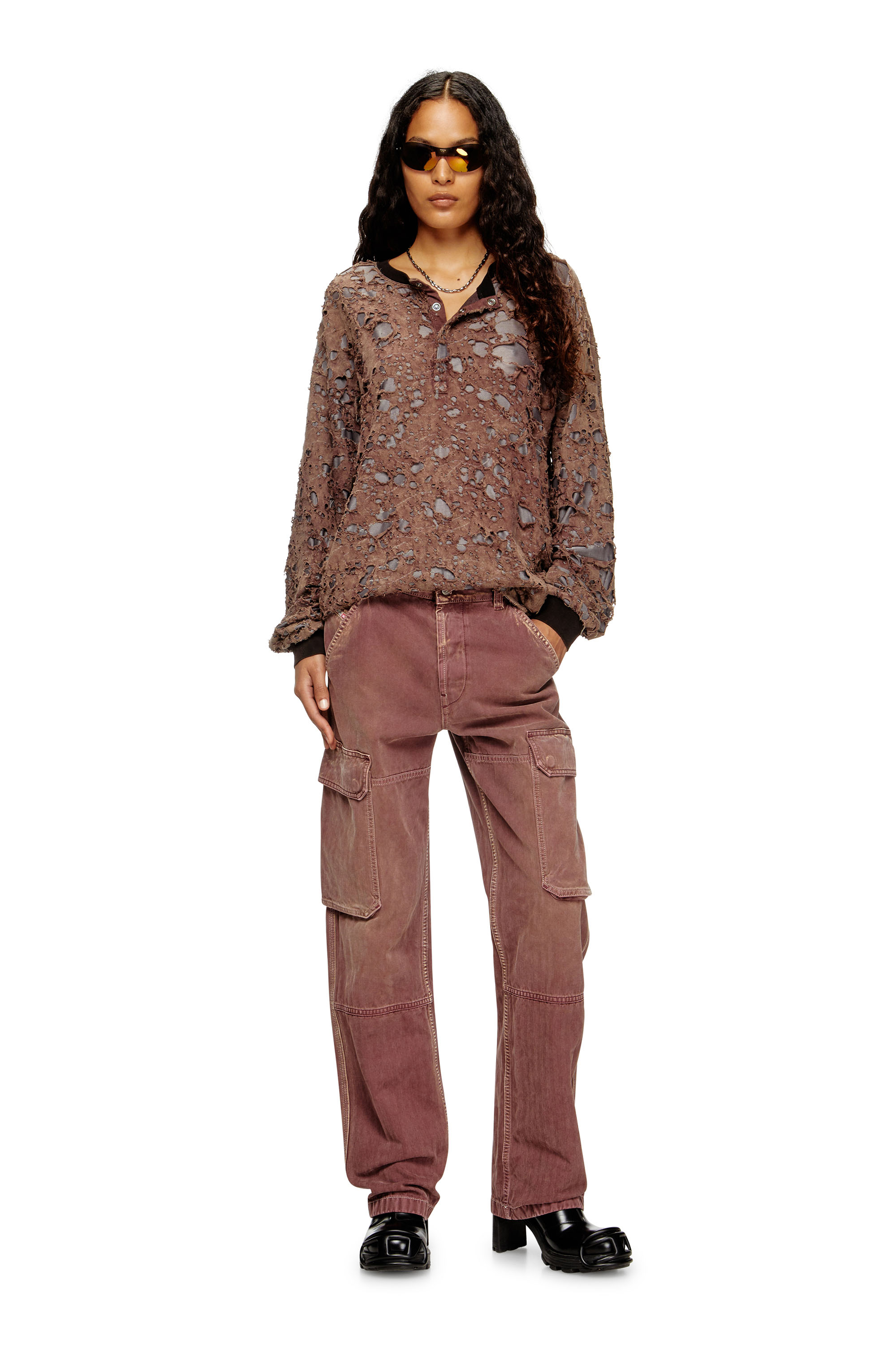 Regular Jeans D-Pot 09M93, Brown Diesel - Woman's Regular Jeans D-Pot 09M93, Brown - 1