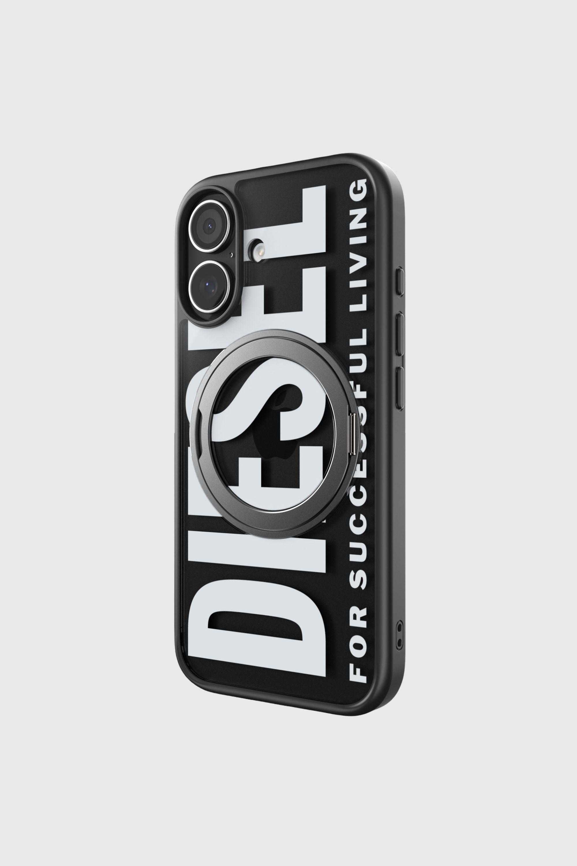 Diesel - 60403 RING STAND CASE RING STAND, Unisex's Ringstand-Magsafe case for iPhone 17 in Black - 1