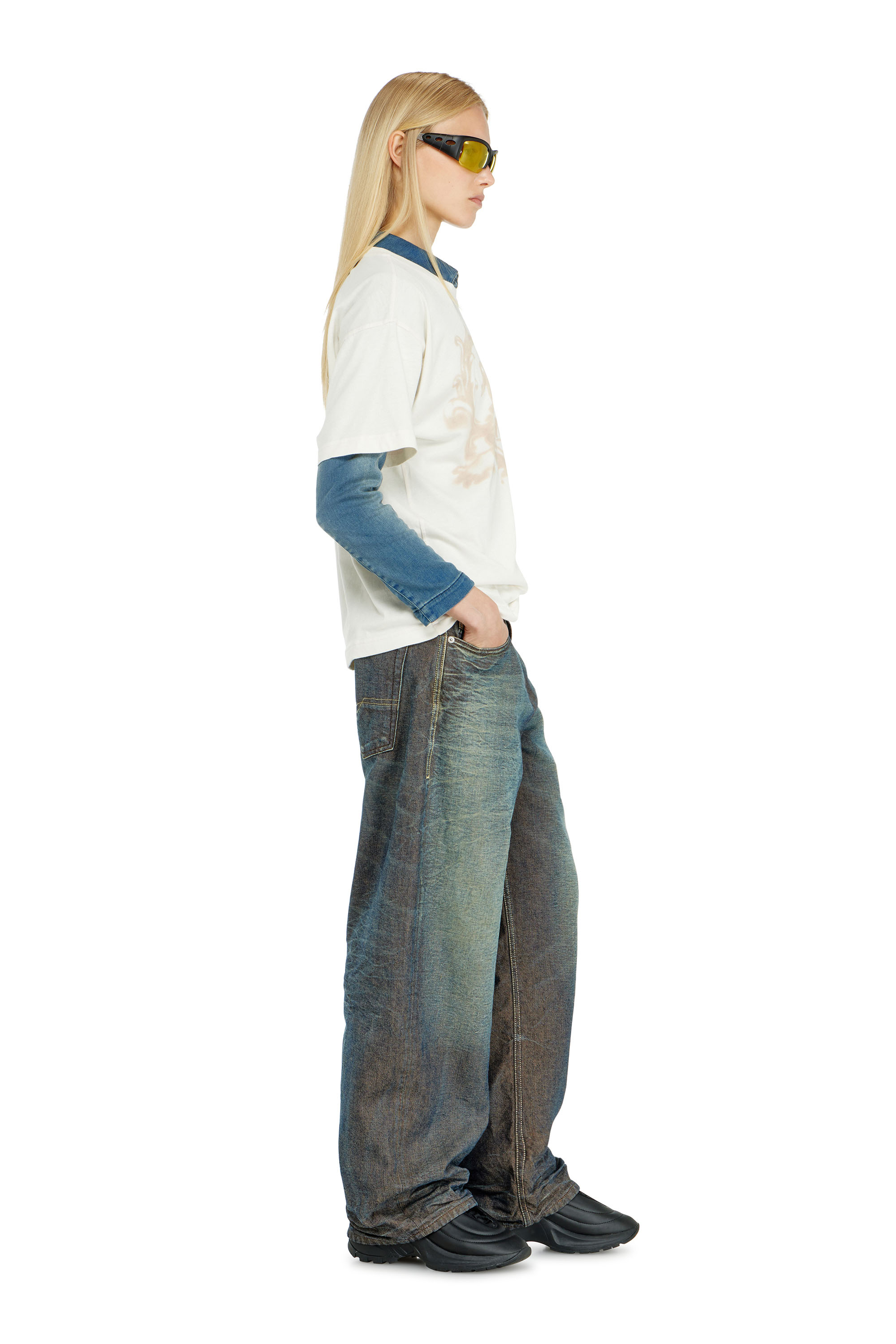 Diesel - Unisex's Relaxed Jeans 1997 D-Enim-M 007EM, Dark Blue - 7