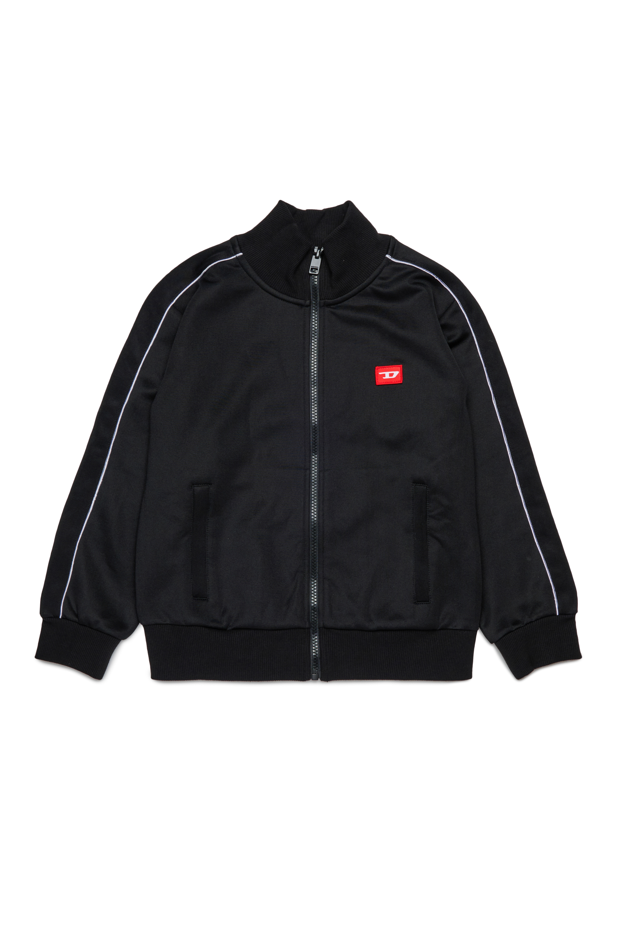 Diesel - SLOCKD, Man's Zip-up sweatshirt in Black - 1