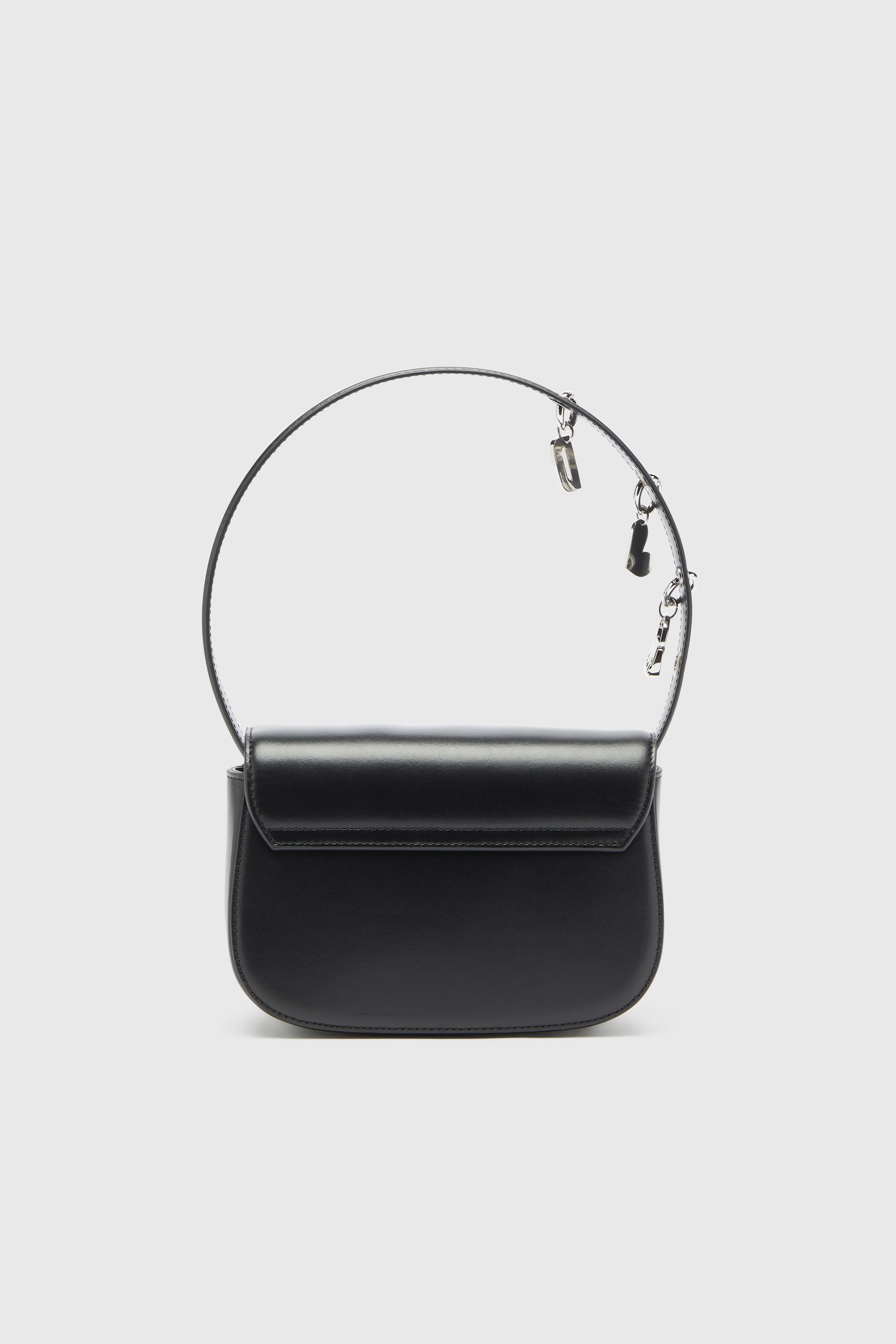 Diesel - 1DR, Woman's 1DR -Iconic shoulder bag in leather with handle charms in Black - 2