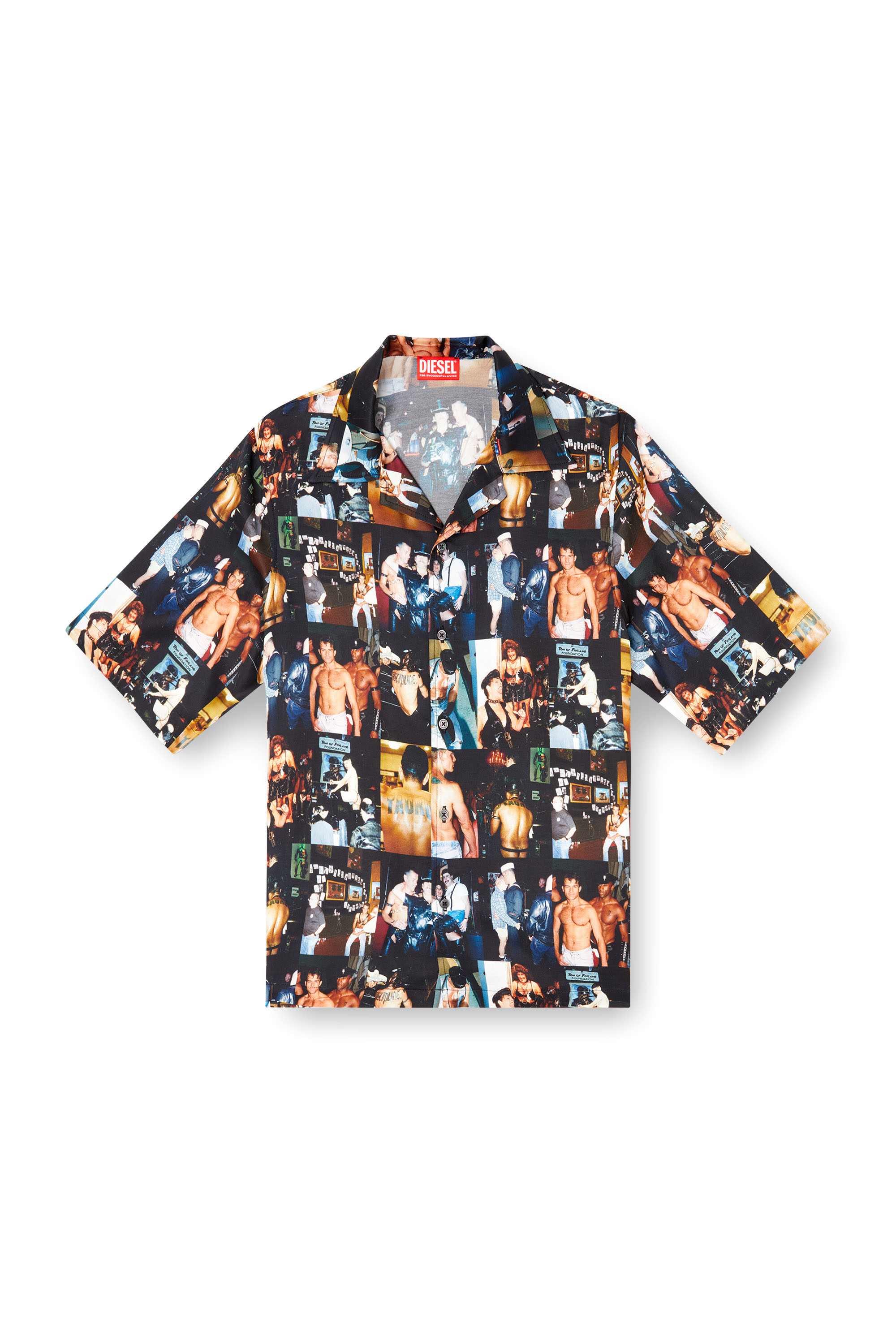 Diesel - PR-S-MEC-TOM25, Unisex's Bowling shirt with graphic prints in Black - 4