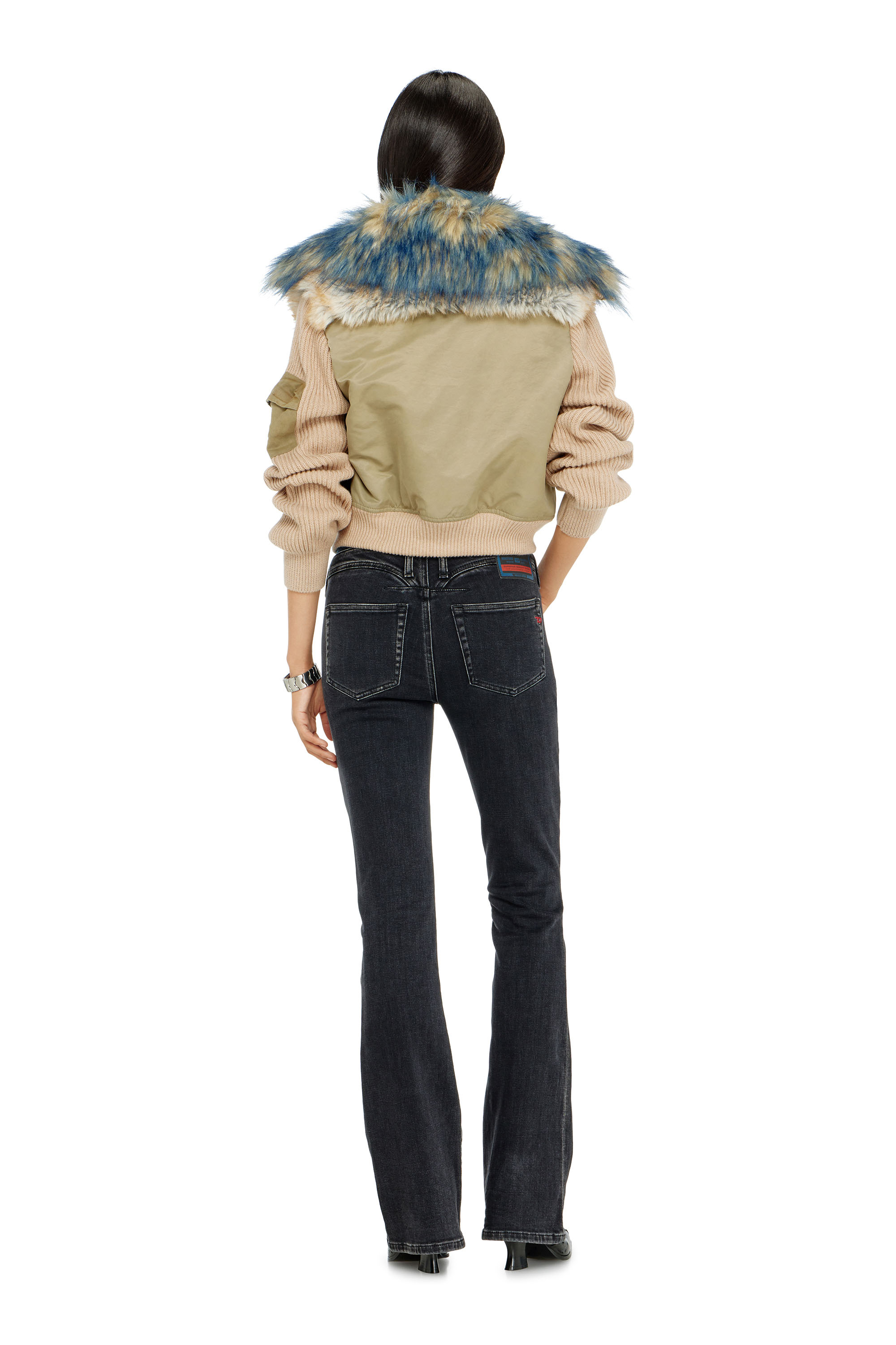 Diesel - Woman's Bootcut Jeans 1969 D-Ebbey 09P75, Black/Dark grey - 4