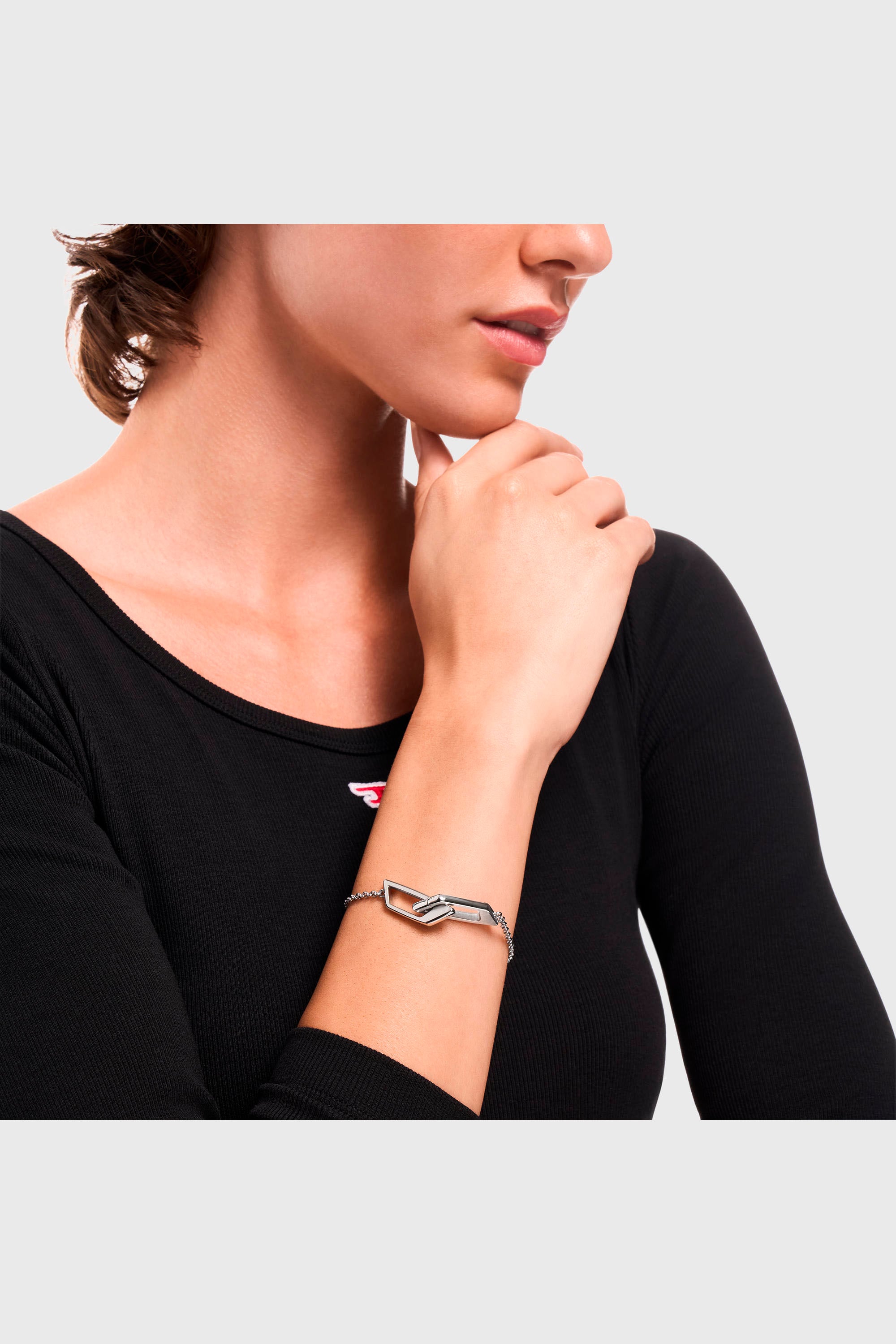 Diesel - DX1726040, Unisex's Stainless Steel Chain Bracelet in Silver - 5
