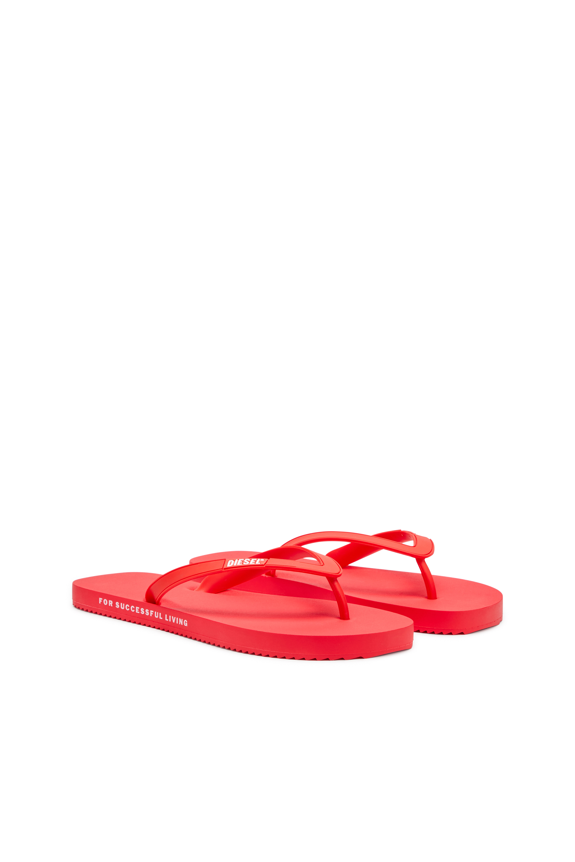 Diesel - SA-RIO, Man's Rubber flip-flops in Red - 2