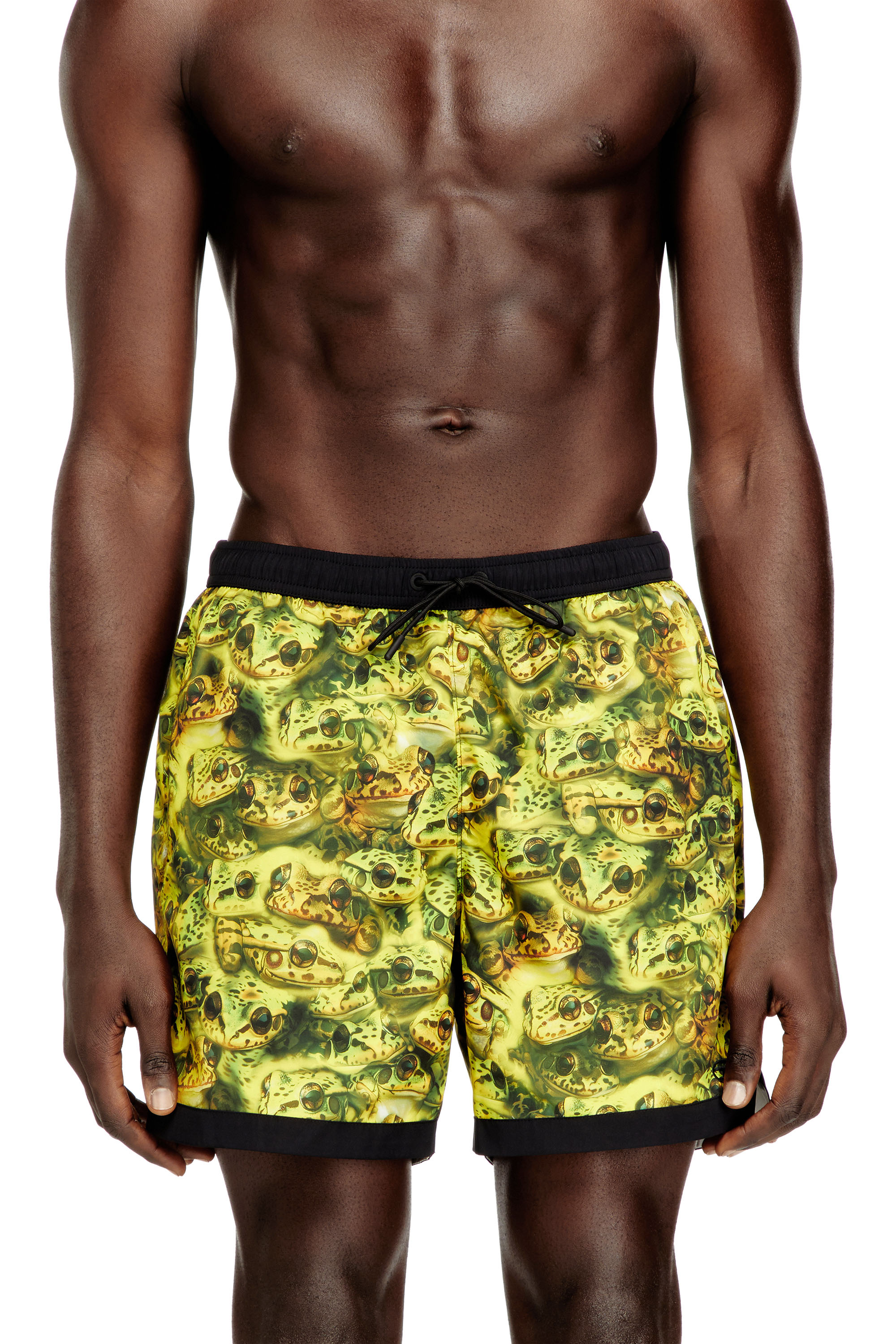 Diesel - SOCCER-41-D-POP-C, Man's Boxer-style swimsuit with all-over print in null - 2