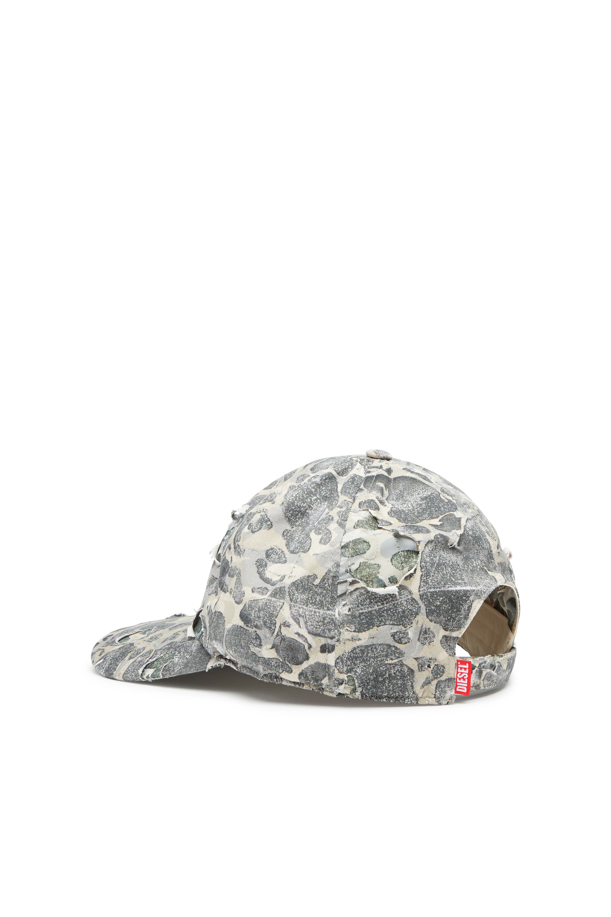 Diesel - C-STEVEN, Man Camo baseball cap with destroyed finish in Multicolor - Image 2