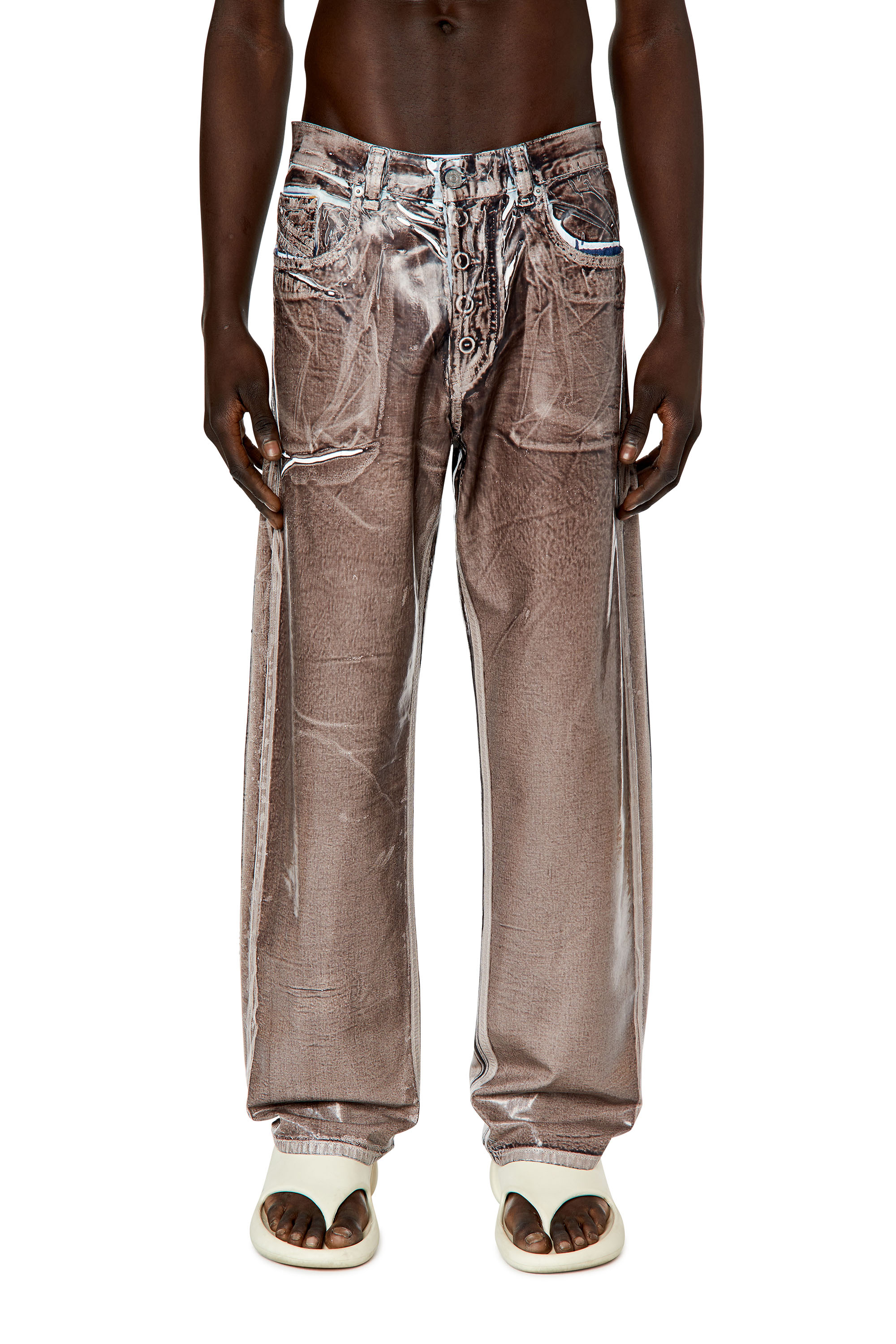 Diesel - Straight Jeans 2010 D-Macs 068EI, Brown - Image 2