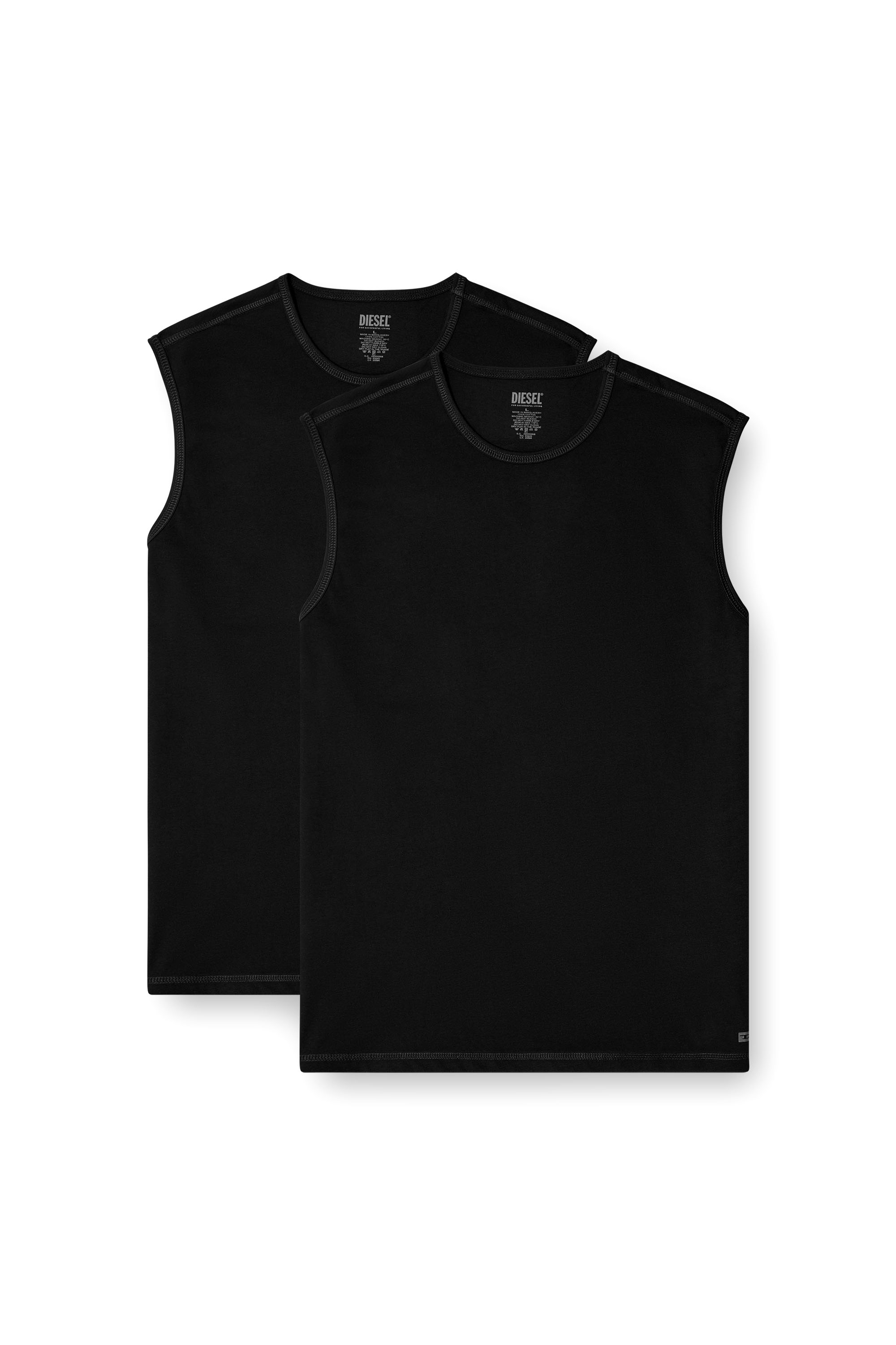Diesel - TOM-UTLT-2PACK, Man's 2-pack tank top in Black - 4