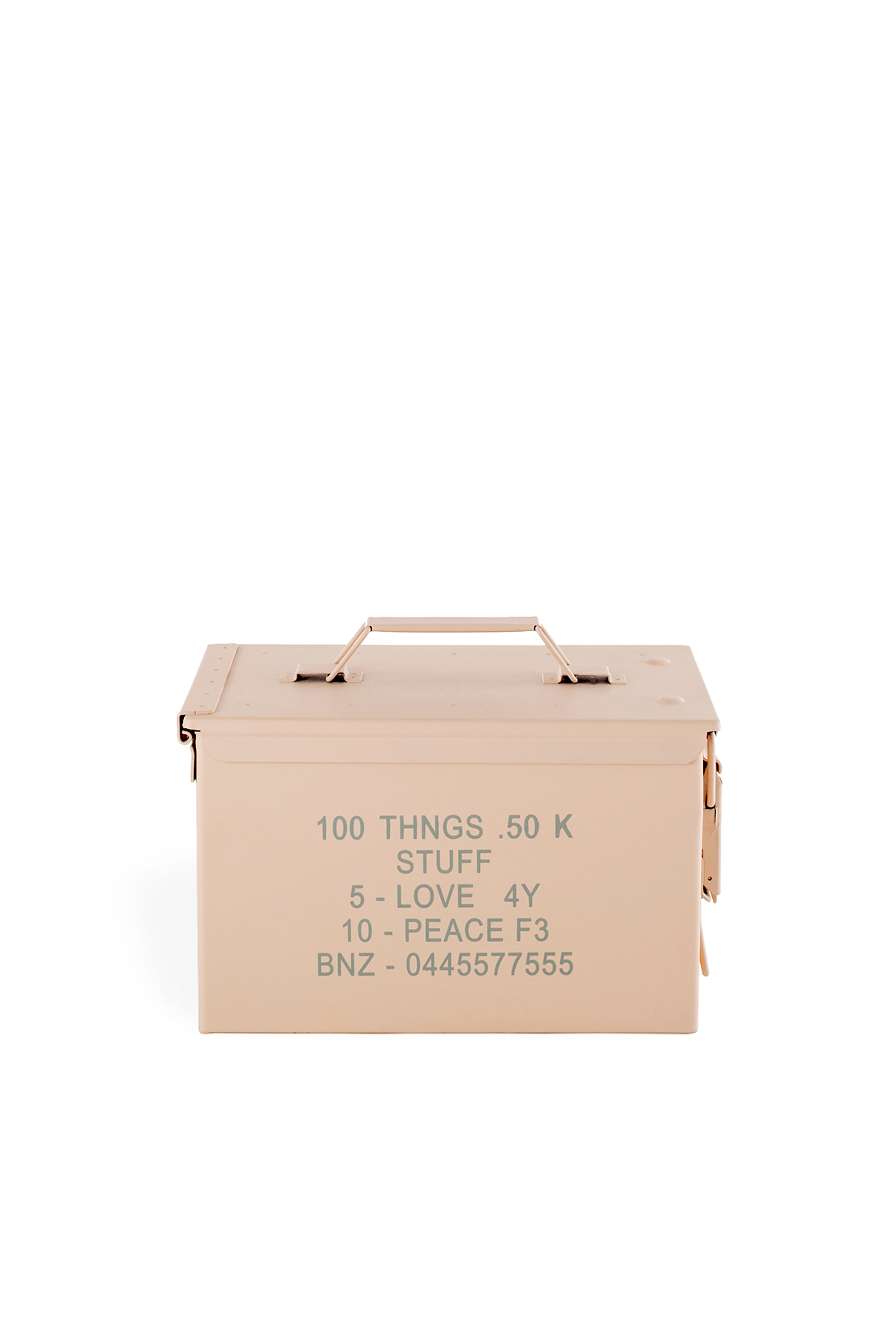 Diesel - 11034 SURVIVAL, Unisex's Beige metal box with lid in Beige - 1