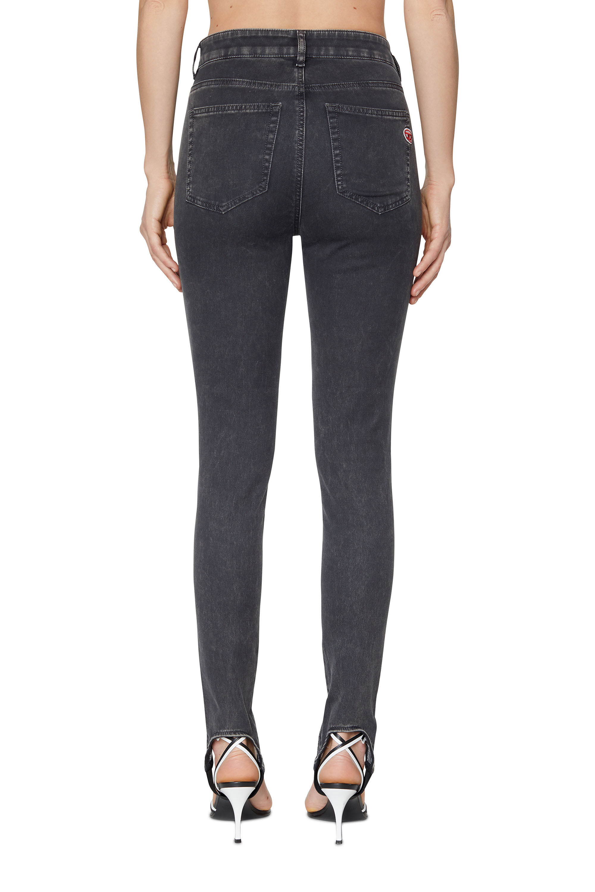 Diesel - Slandy Joggjeans® 069ZM Super skinny, Black/Dark grey - Image 2