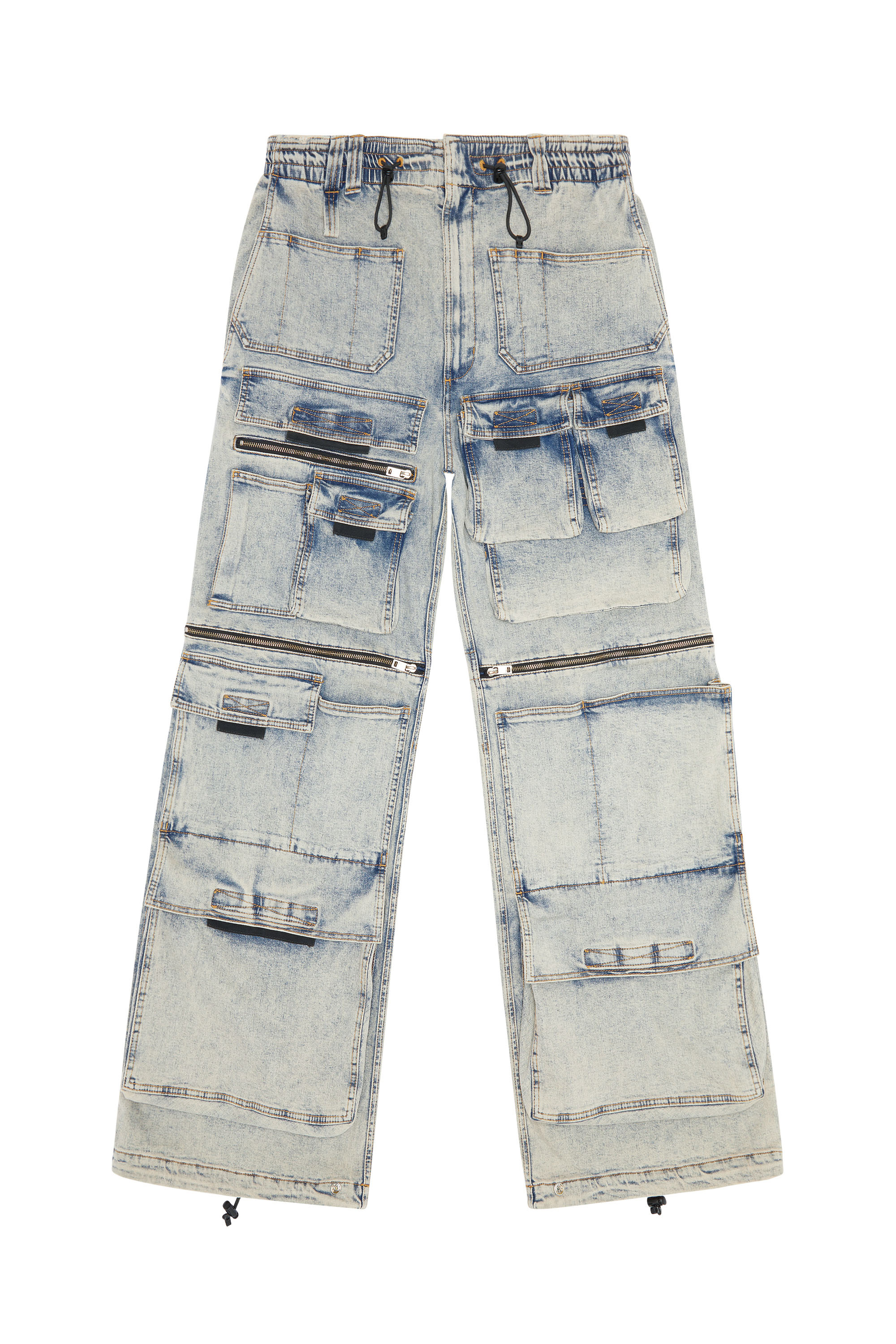 Diesel - Straight Jeans D-Onlypockets 09F12, Medium blue - Image 1