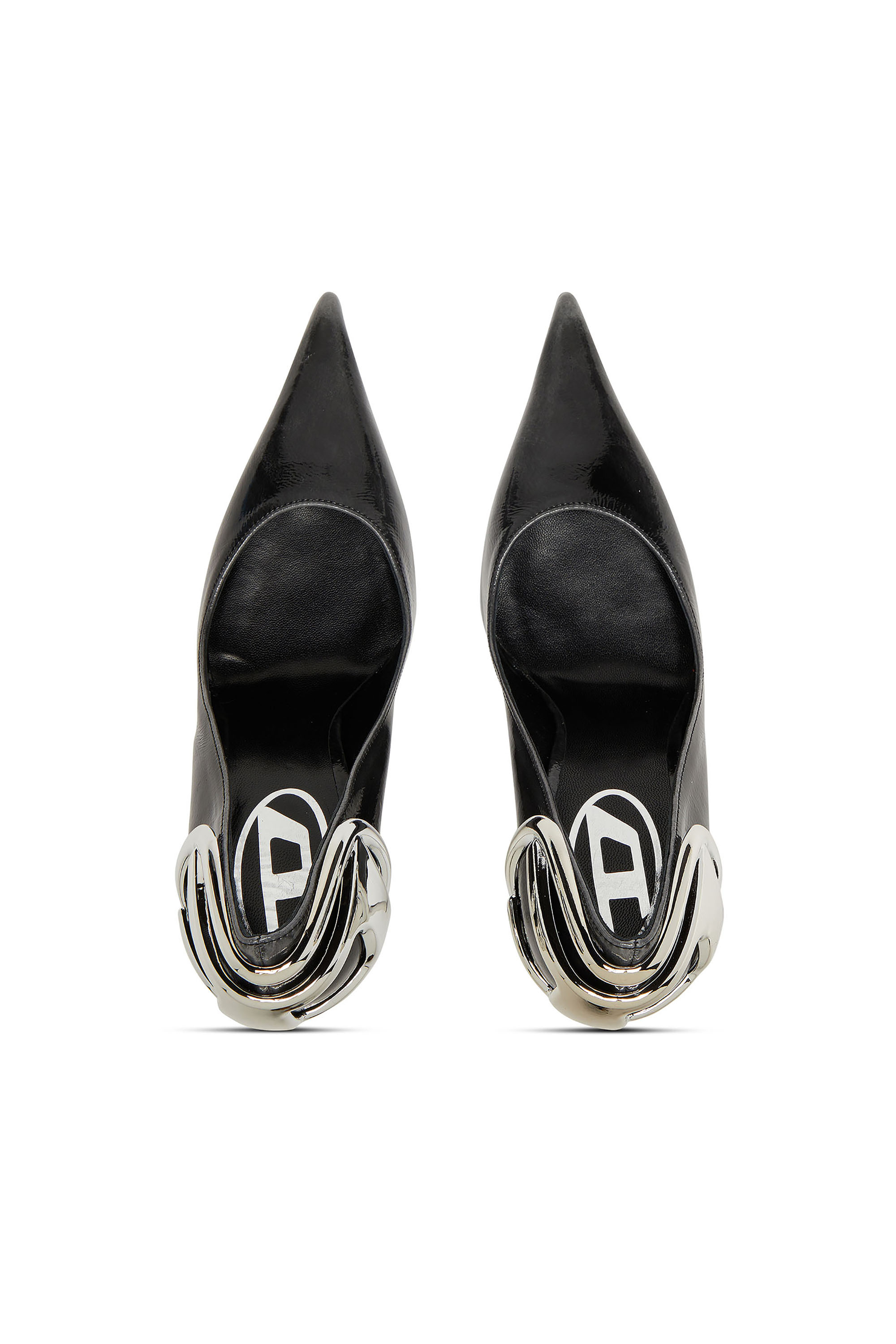 D-TEN&HALF P, Black Diesel - D-TEN&HALF P, Woman's D-Ten&Half-Pumps in patent pull-up leather in Black - 4