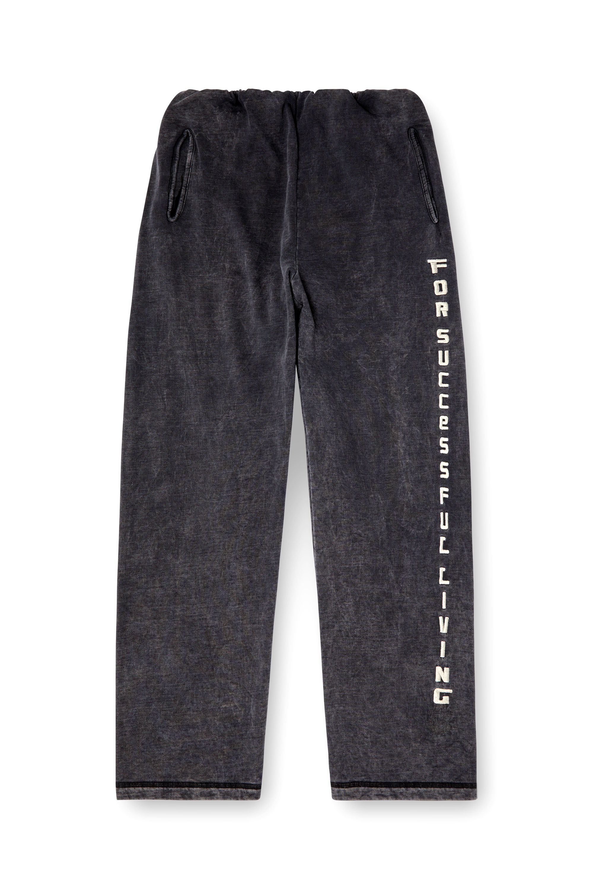 Diesel - P-LUIS, Man's Track pants with denim effect in Black - 6