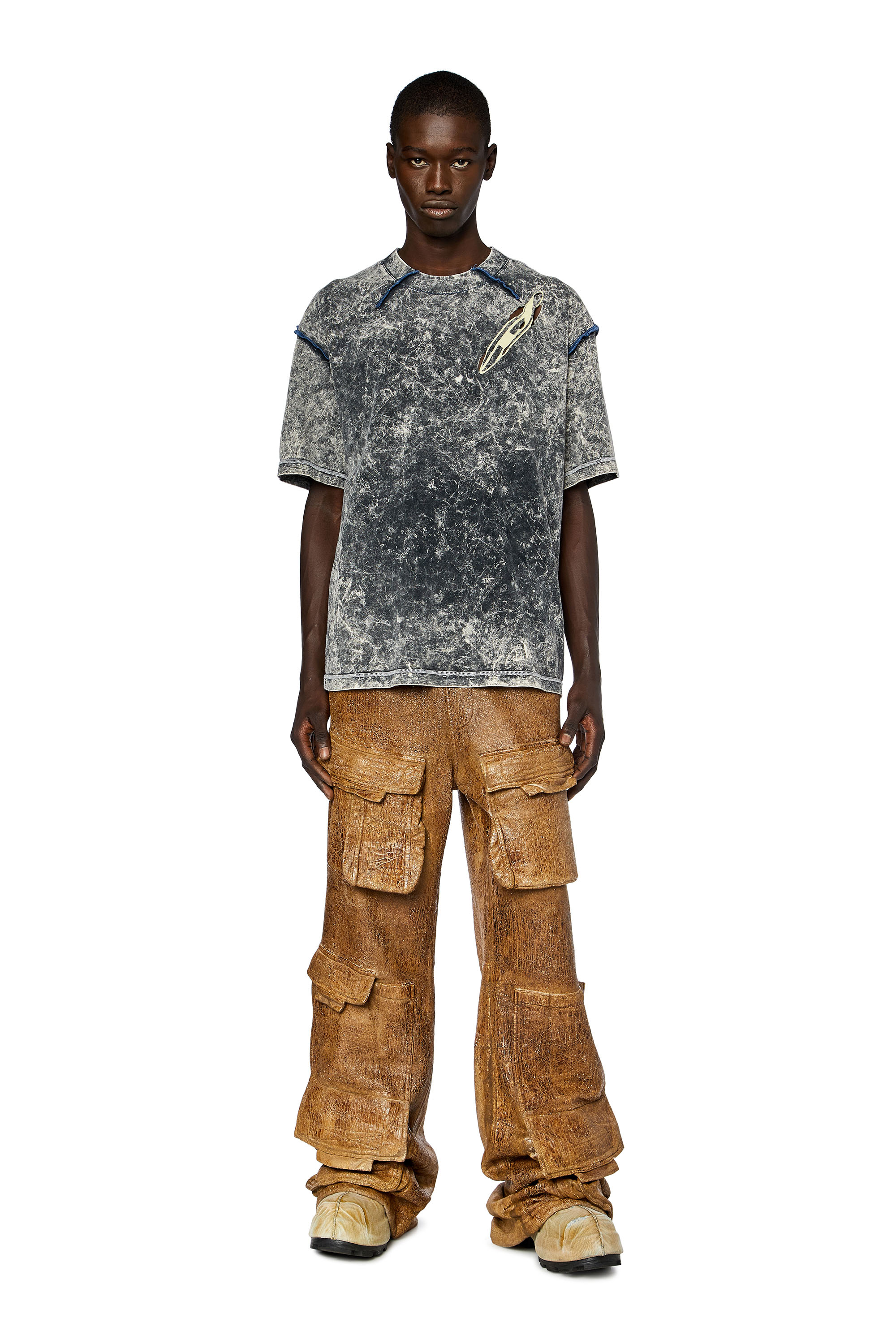 Diesel - T-WASHVOLKK, Black - Image 2