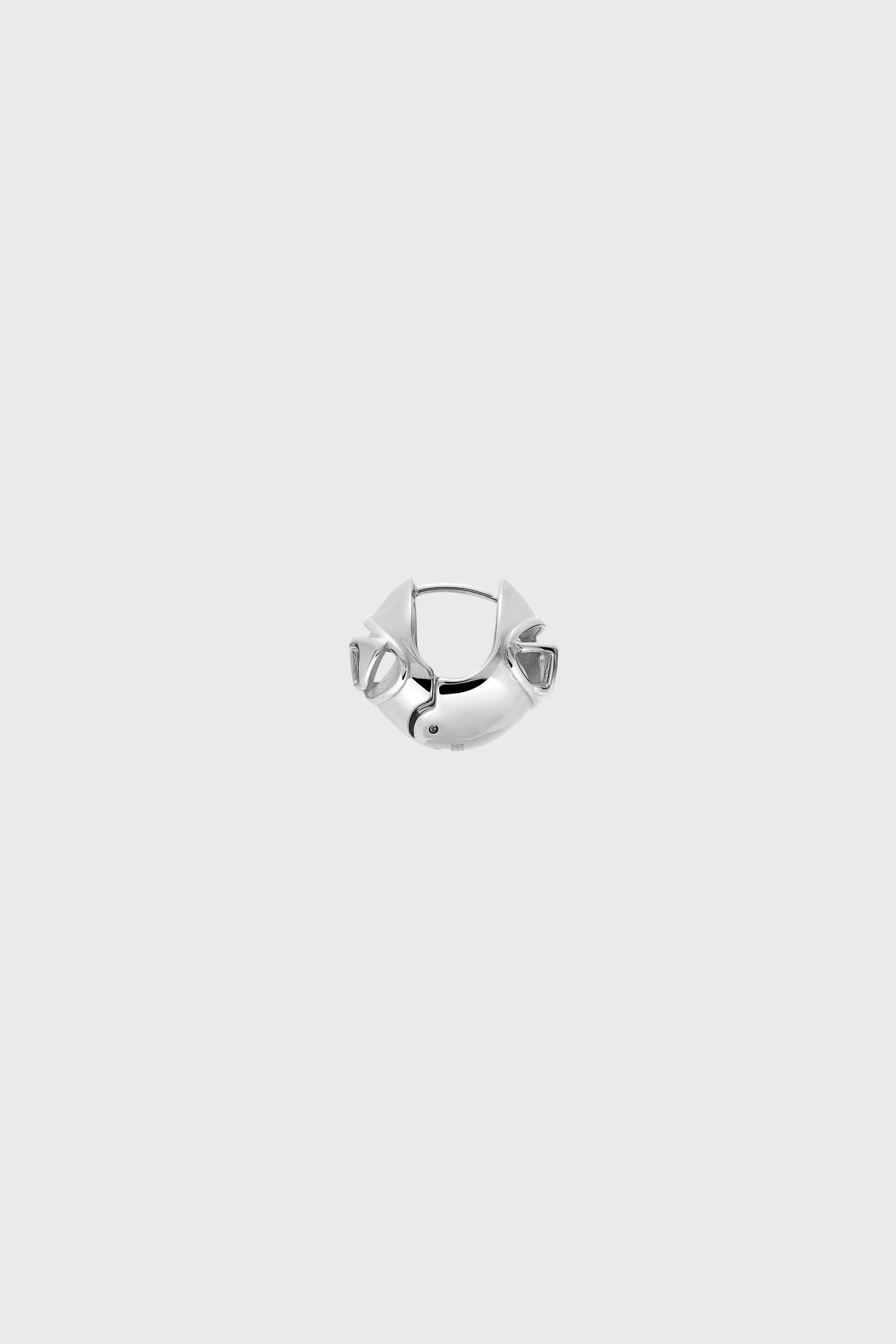 Diesel - DX1718040, Unisex's Stainless Steel Hoop Earring in Silver - 3