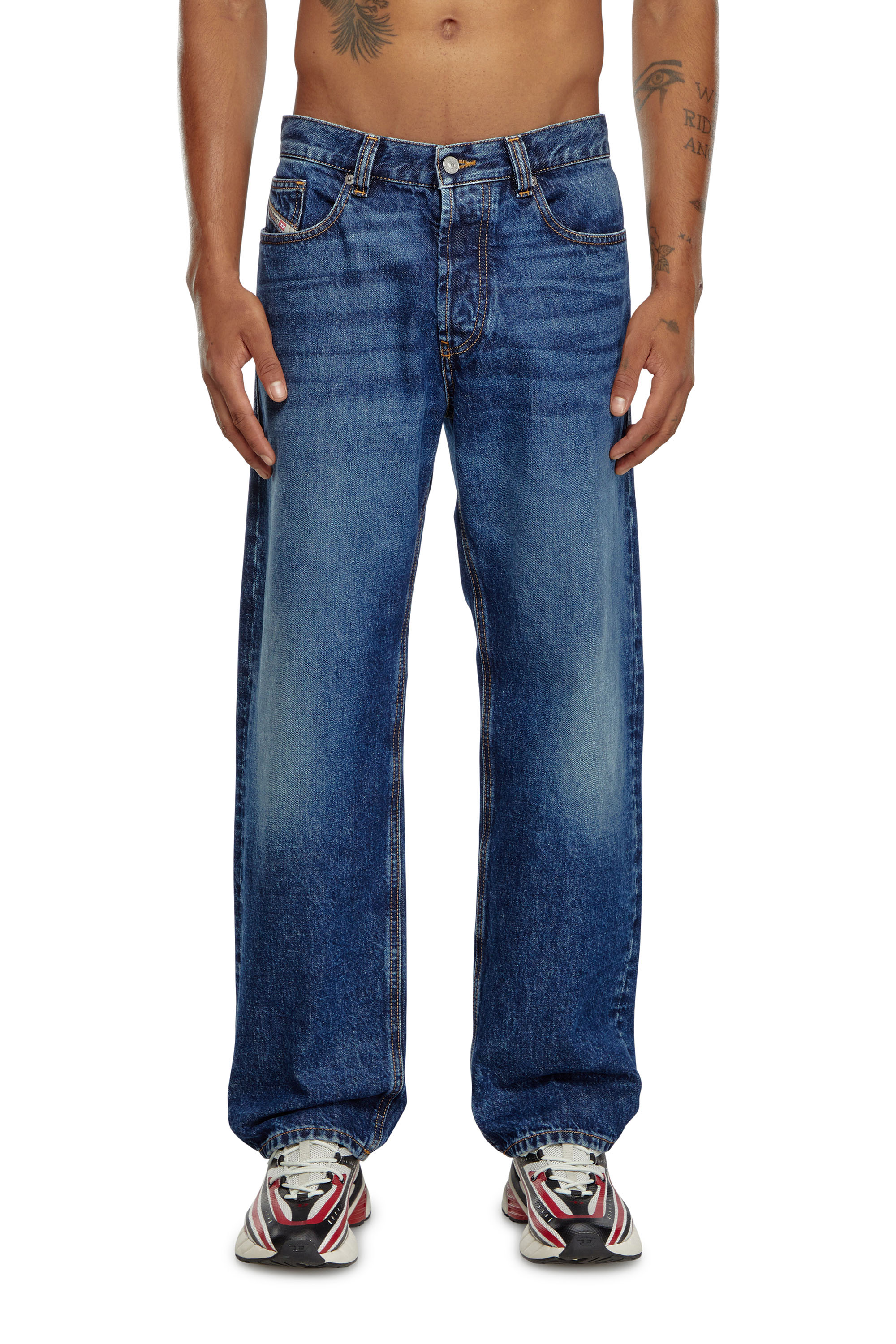 Diesel - Man Straight Jeans 2010 D-Macs 09I27, Dark Blue - Image 2