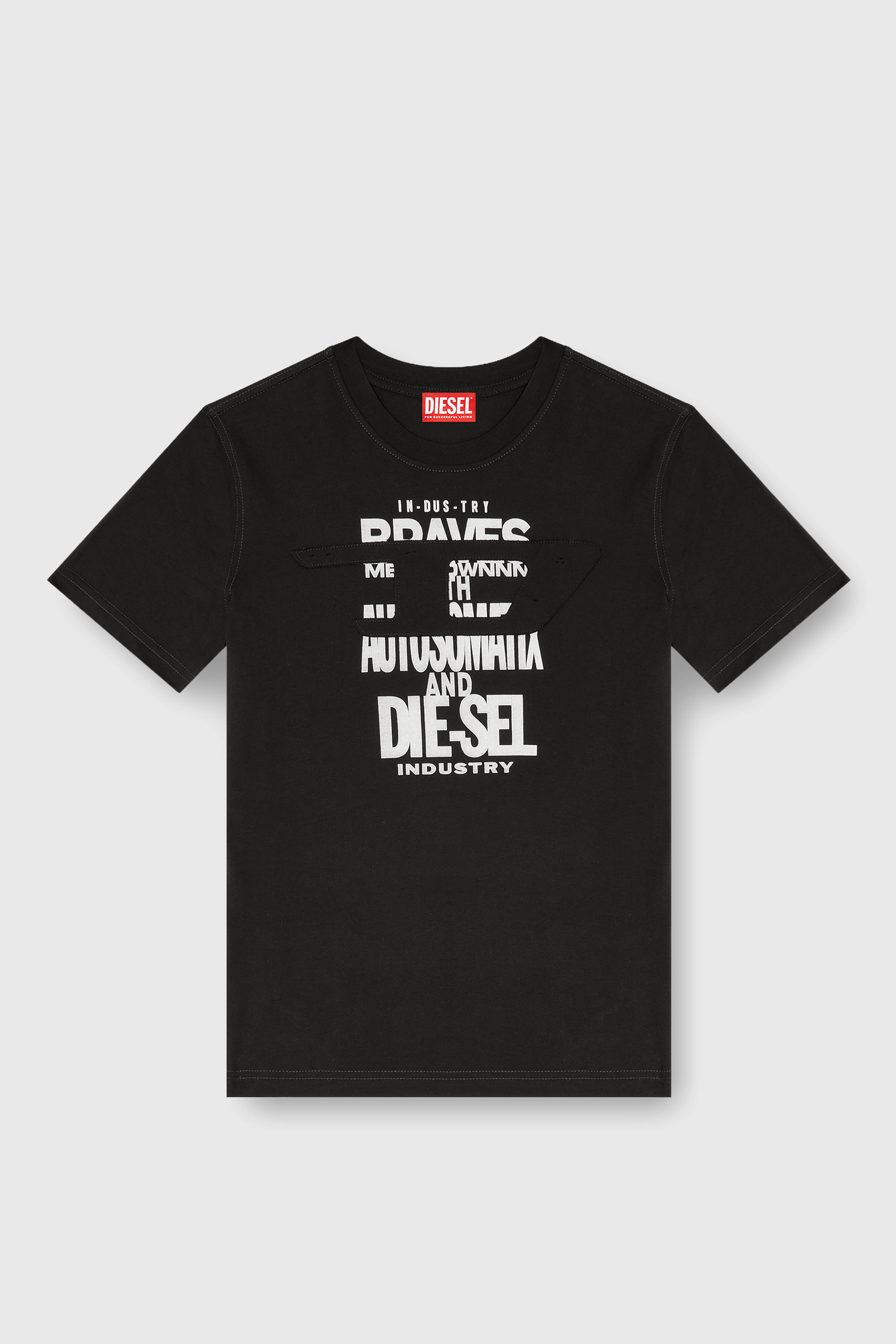 Diesel - T-REG-ZAL-V2, Woman's Cotton T-shirt with graphic print in Black - 2