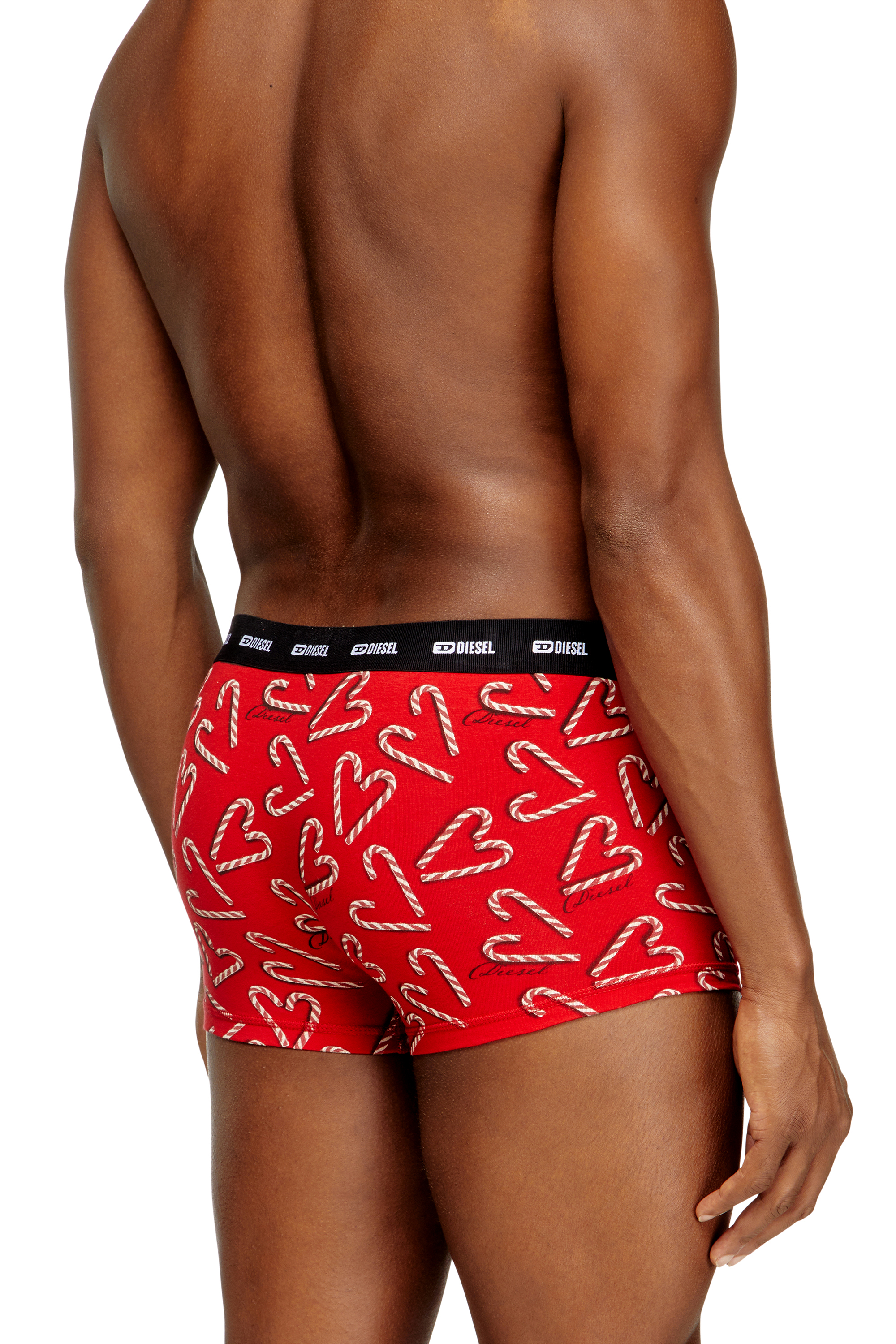 DAMIEN-GFT-UTLT-3PACK, Red/Black Diesel - DAMIEN-GFT-UTLT-3PACK, Man's Set of three stretch-cotton boxers in Red/Black - 3