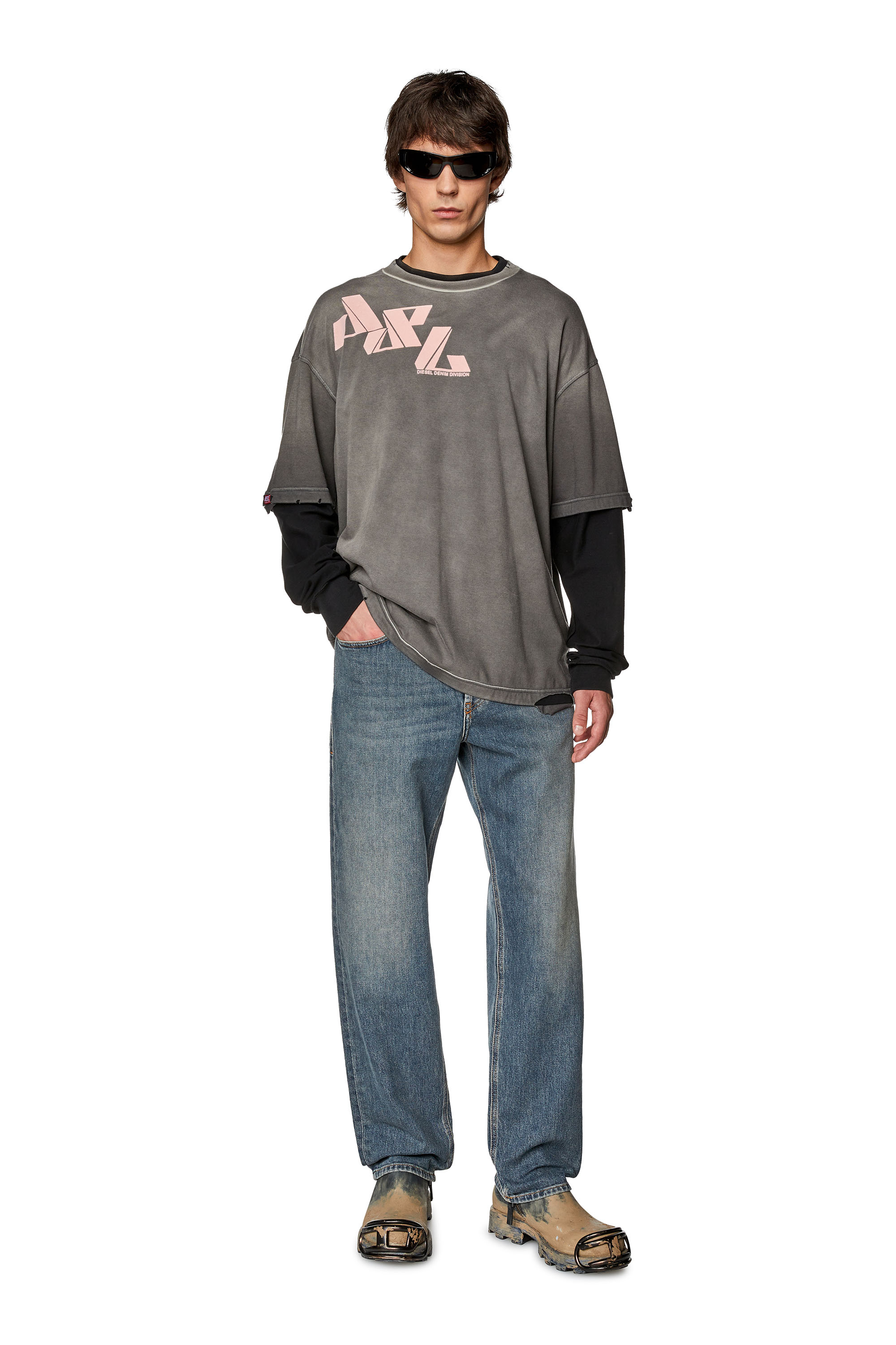 Diesel - Straight Jeans 2010 D-Macs 09F74, Medium blue - Image 4