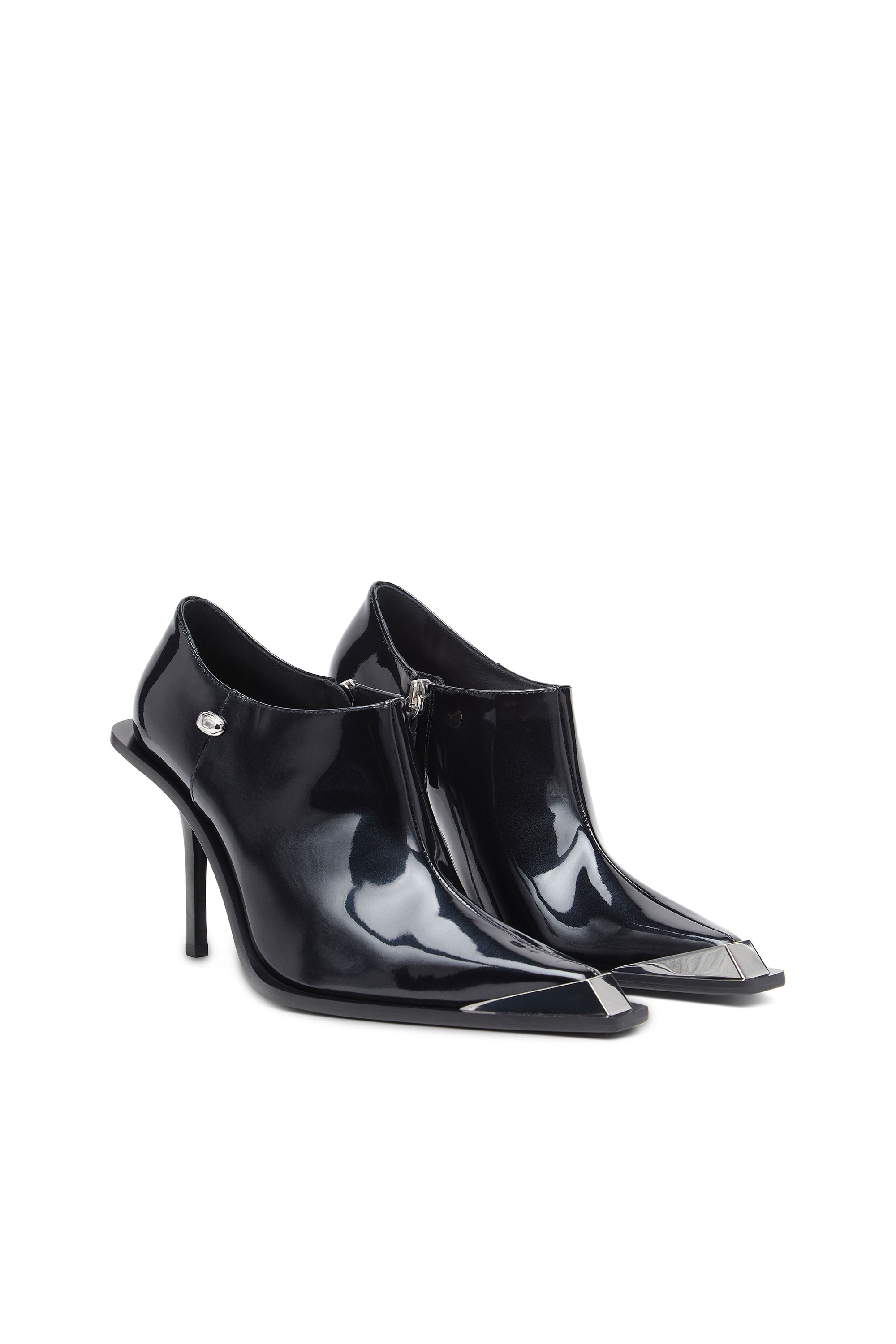 Diesel - D-TONA SC, Woman's D-Tona-Ankle boots in patent leather in Black - 2