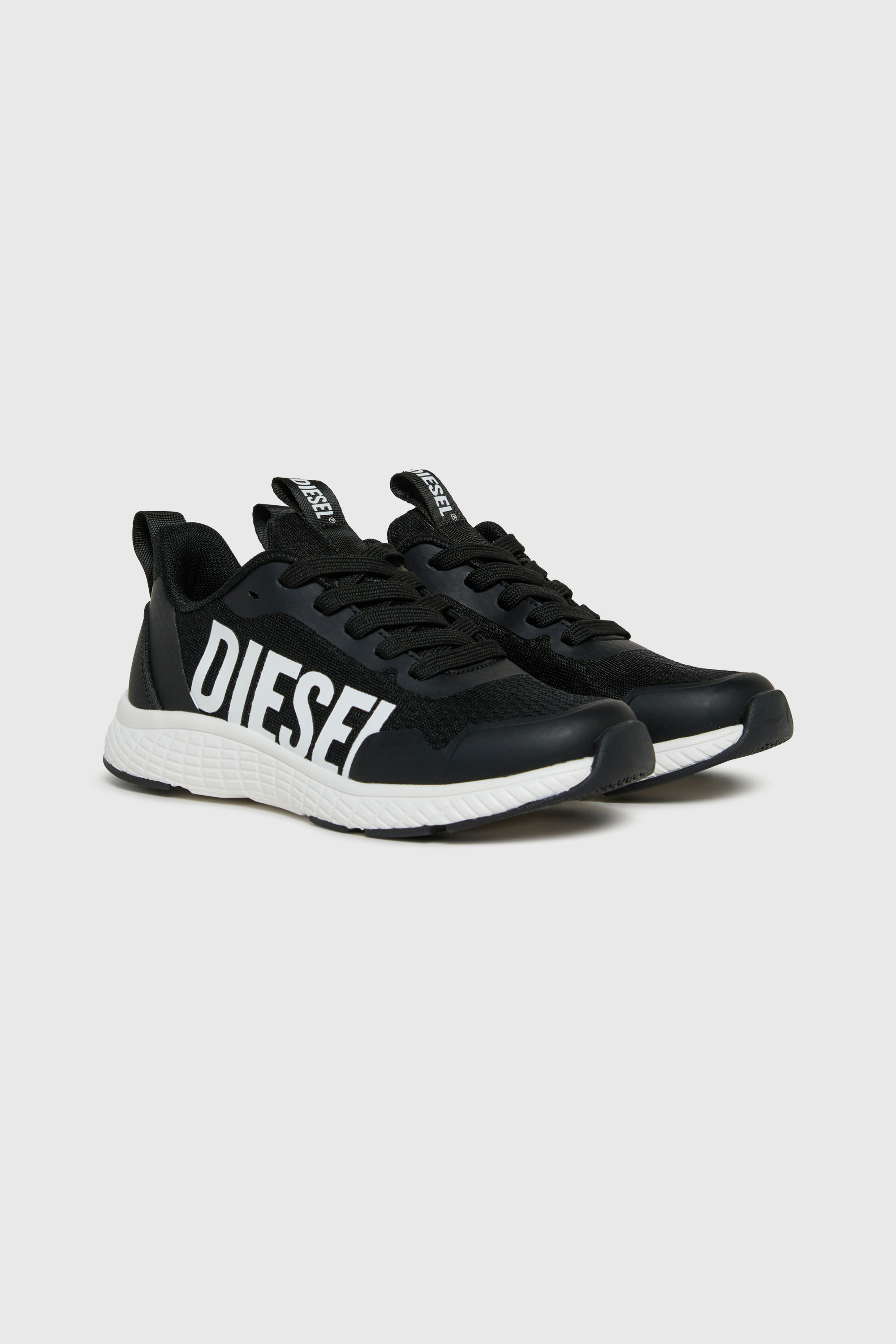 Diesel - S-RUNCOUT, Unisex's S-Runcout - Sneakers with maxi Diesel logo in Black - 2